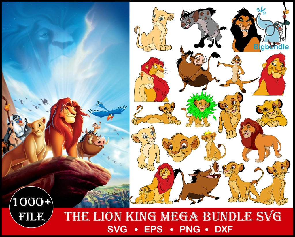 1000+ The Lion King bundle svg, png, dxf, eps
