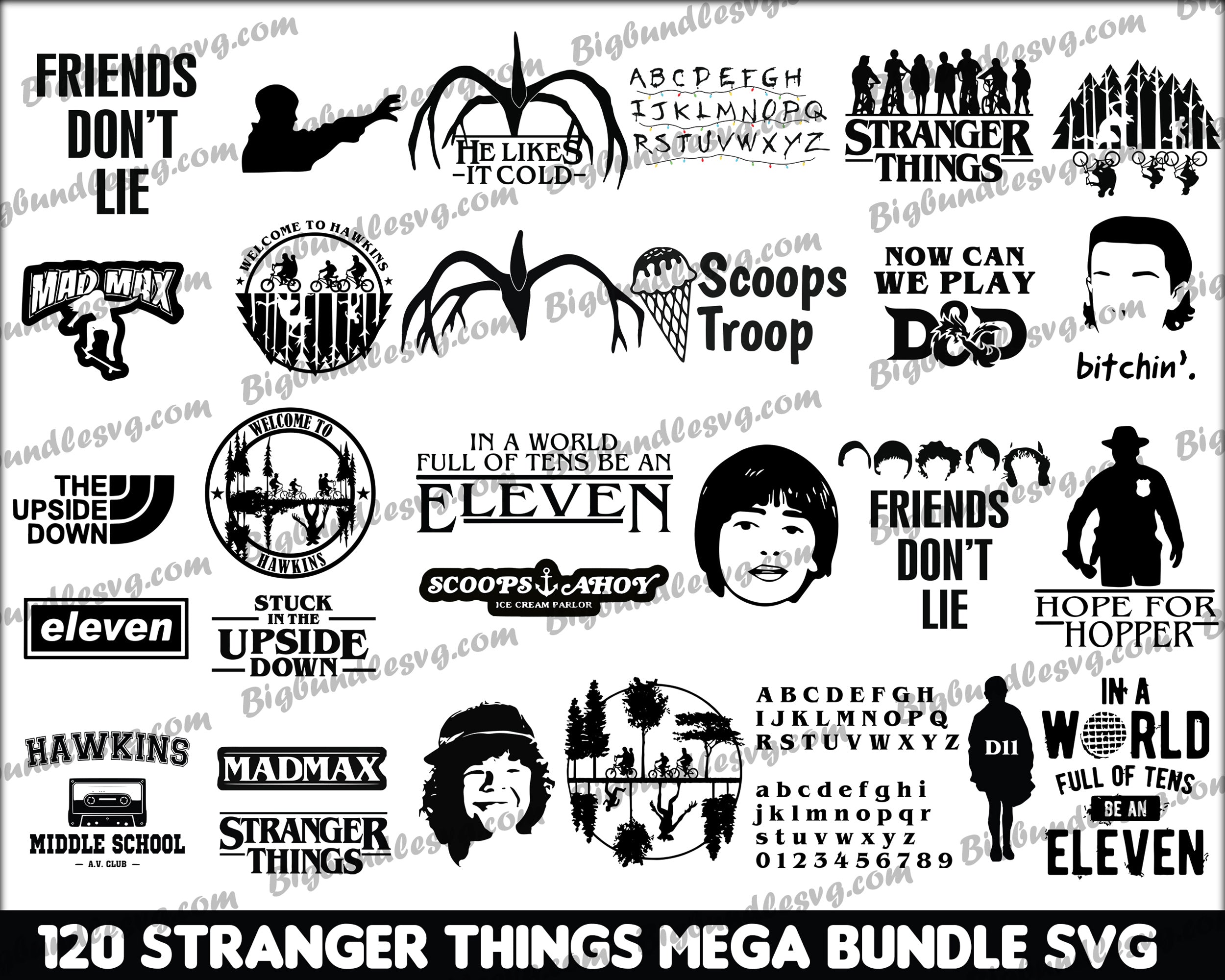 625+ Stranger Things SVG Bundle, Hellfire Club Svg, Stranger Things PNG Bundle, Stranger Things Bundle, Stranger Things Cut Files, Stranger Things Prints