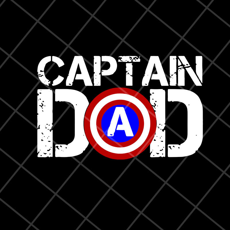 Captain dad svg, Fathers day svg, png, dxf, eps digital file FTD28042112