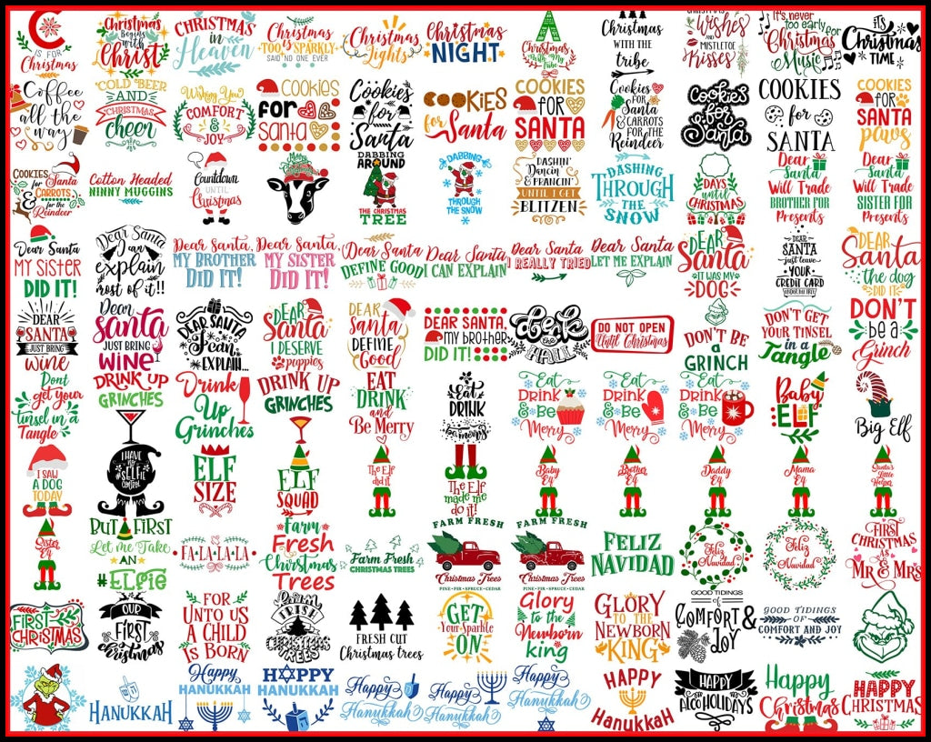 2000+ Christmas SVG Bundle, Christmas Svg, Holiday Svg, Winter Svg, Christmas Sign Svg, Christmas Quotes, Cut File, Cricut, Silhouette