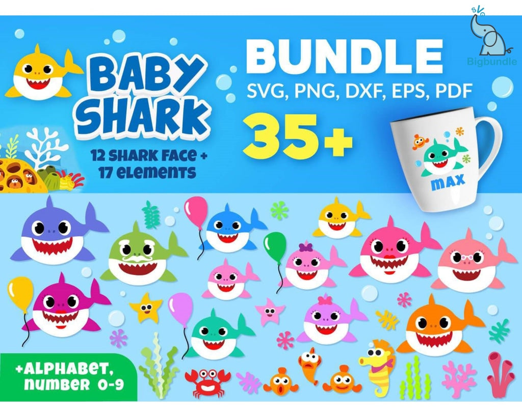 Baby Shark Character Vectors Download -  Canada