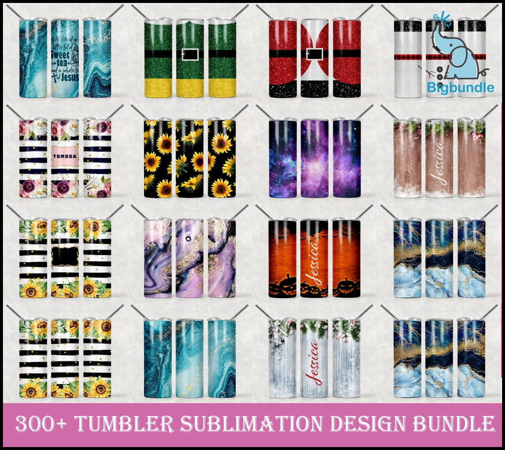3500+ Huge Tumbler Bundle Mega Design Sublimation Bundle 20Oz Skinny Svg