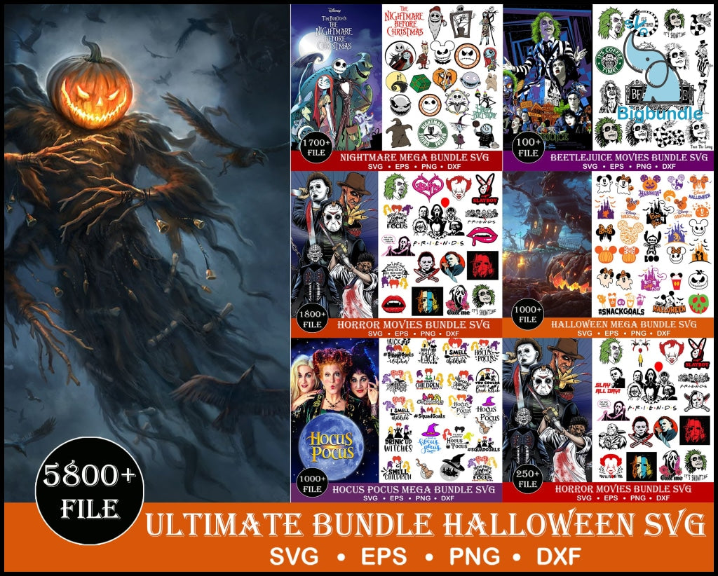 5800+ Ultimate Halloween bundle svg, Halloween svg, Digital file