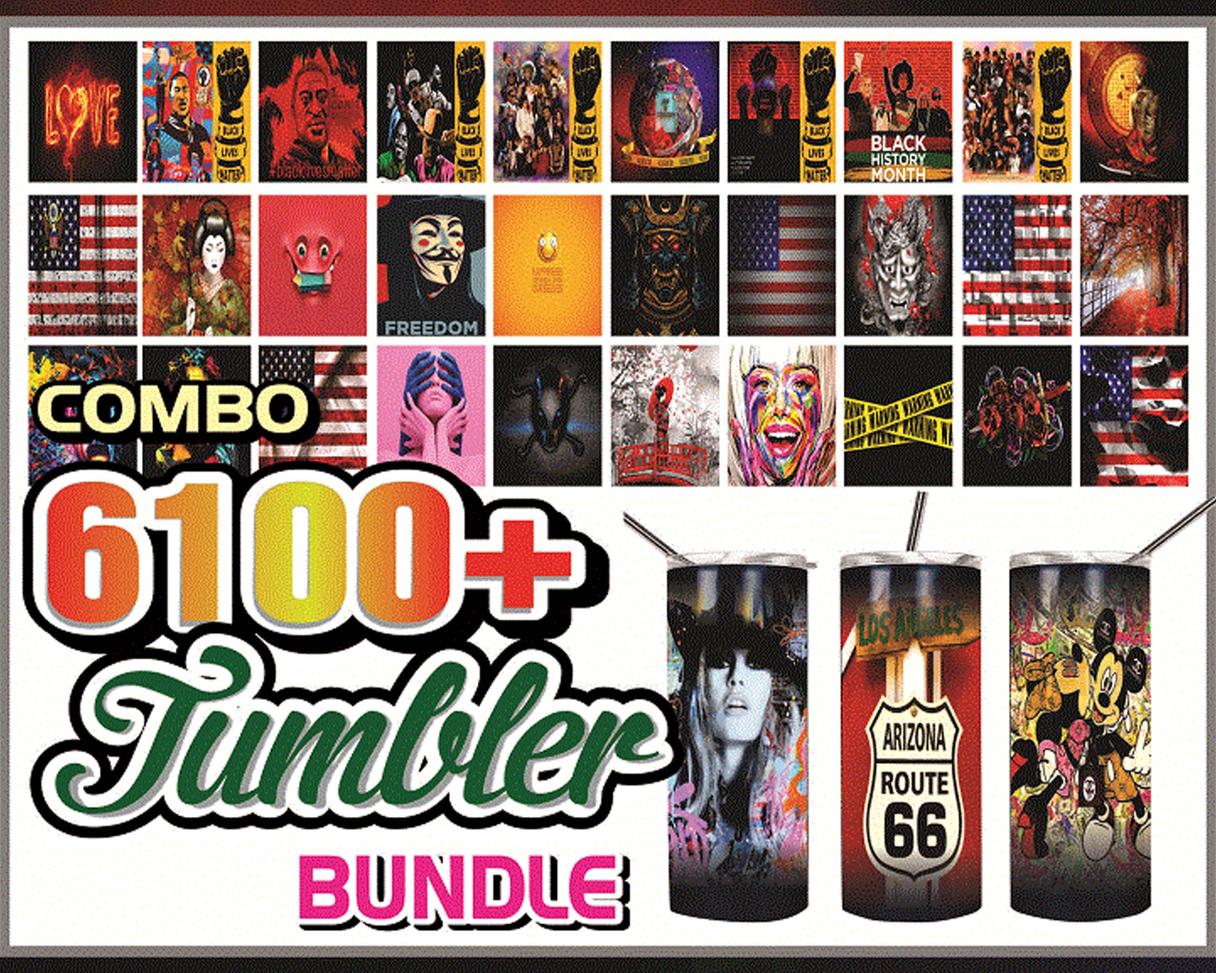6100+ Tumbler Designs Bundle PNG High Quality, Designs 20 oz sublimation, Bundle Design Template for Sublimation