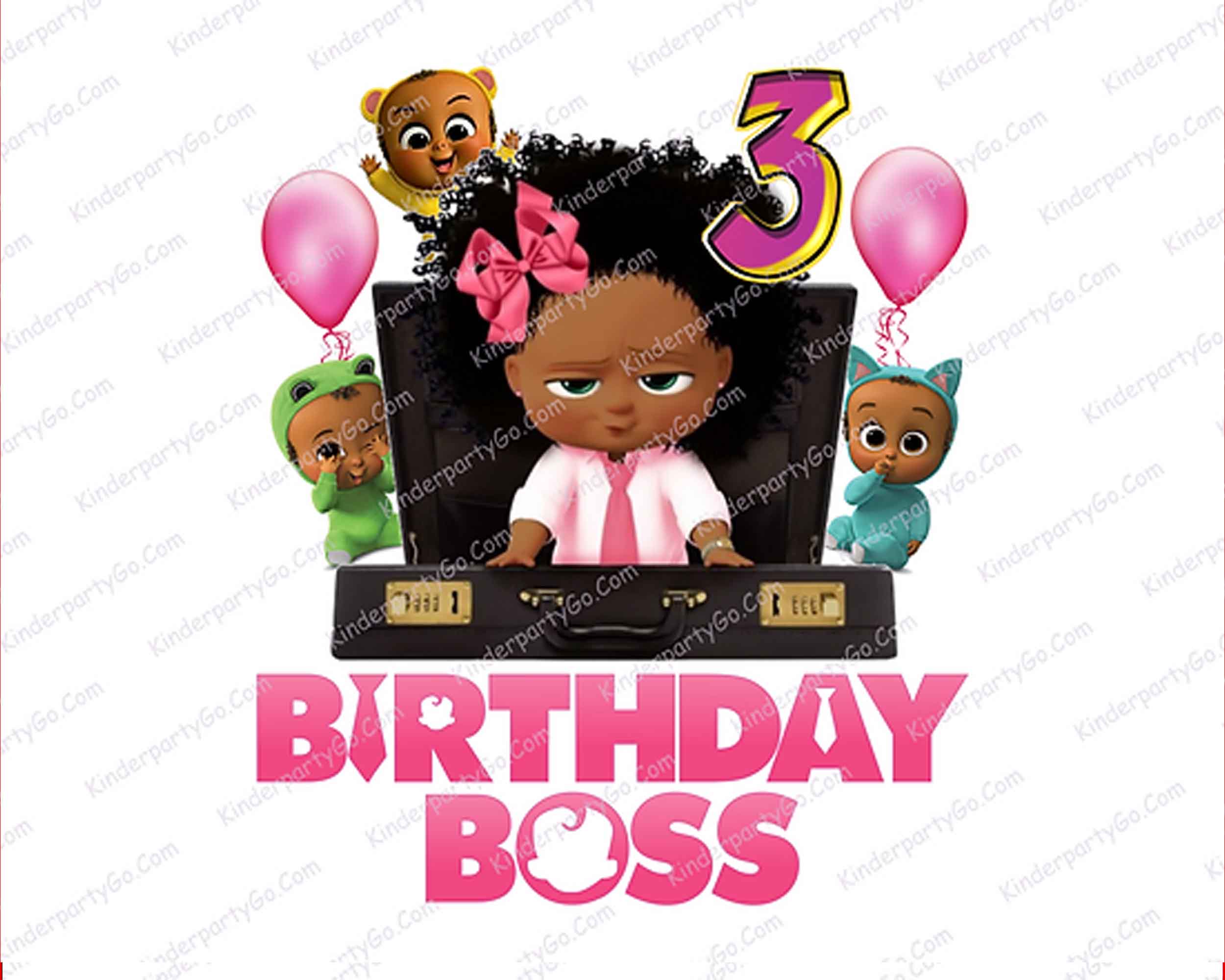 African American BOSS BABY png, African-American Boss Baby Birthday Girl, digital download