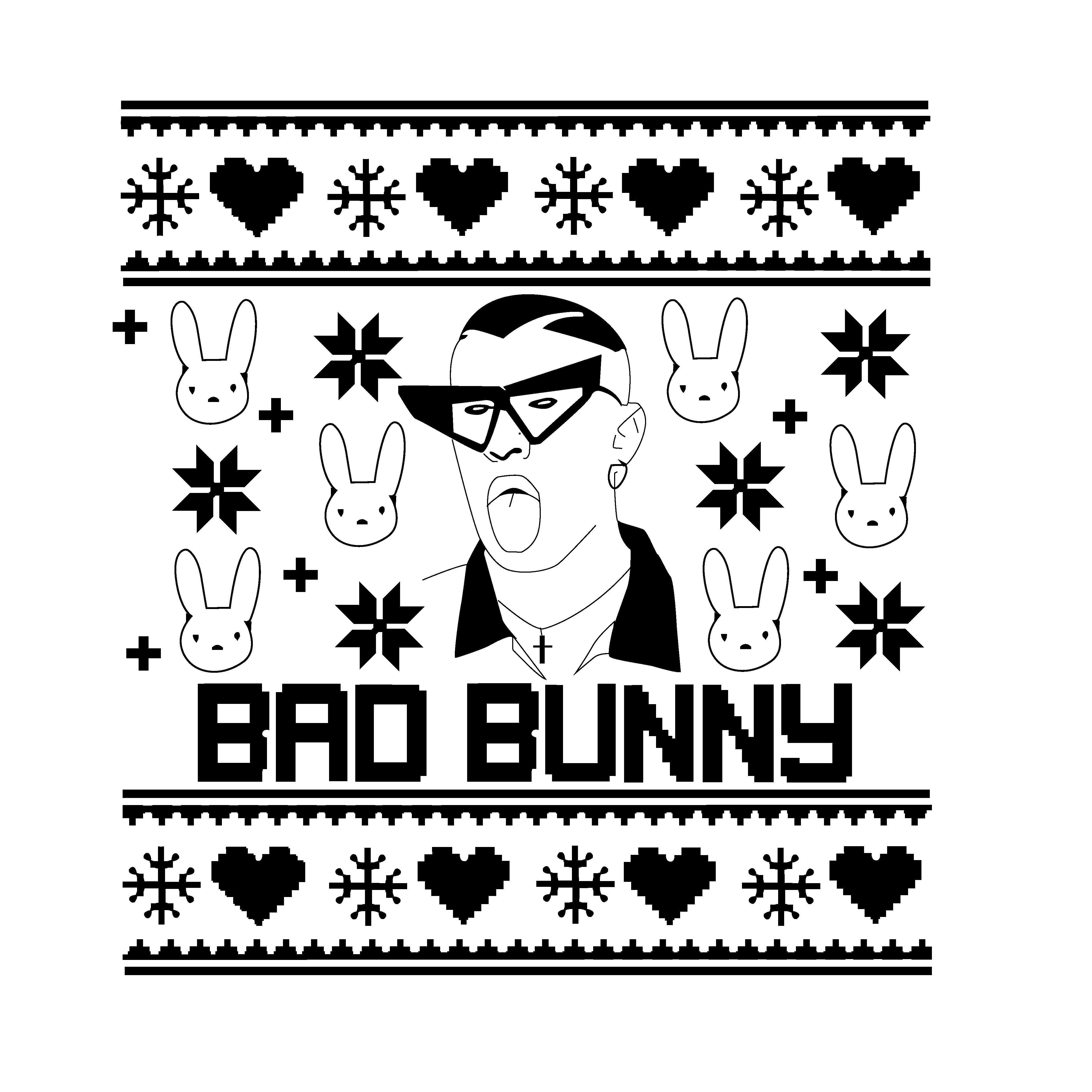 Bad bunny christmas svg, png, eps,dxf CRM27102213