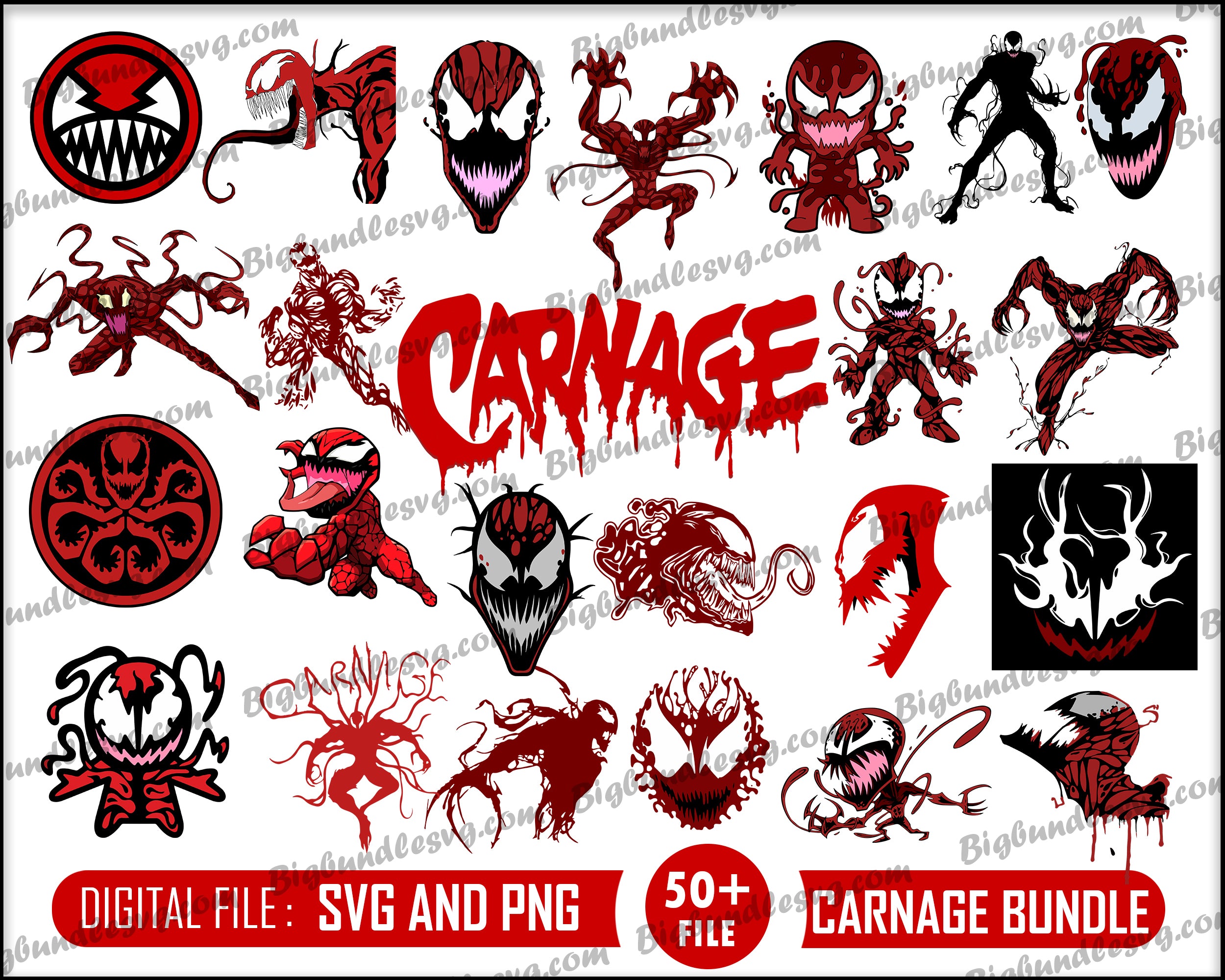 carnage svg bundle - Digital download