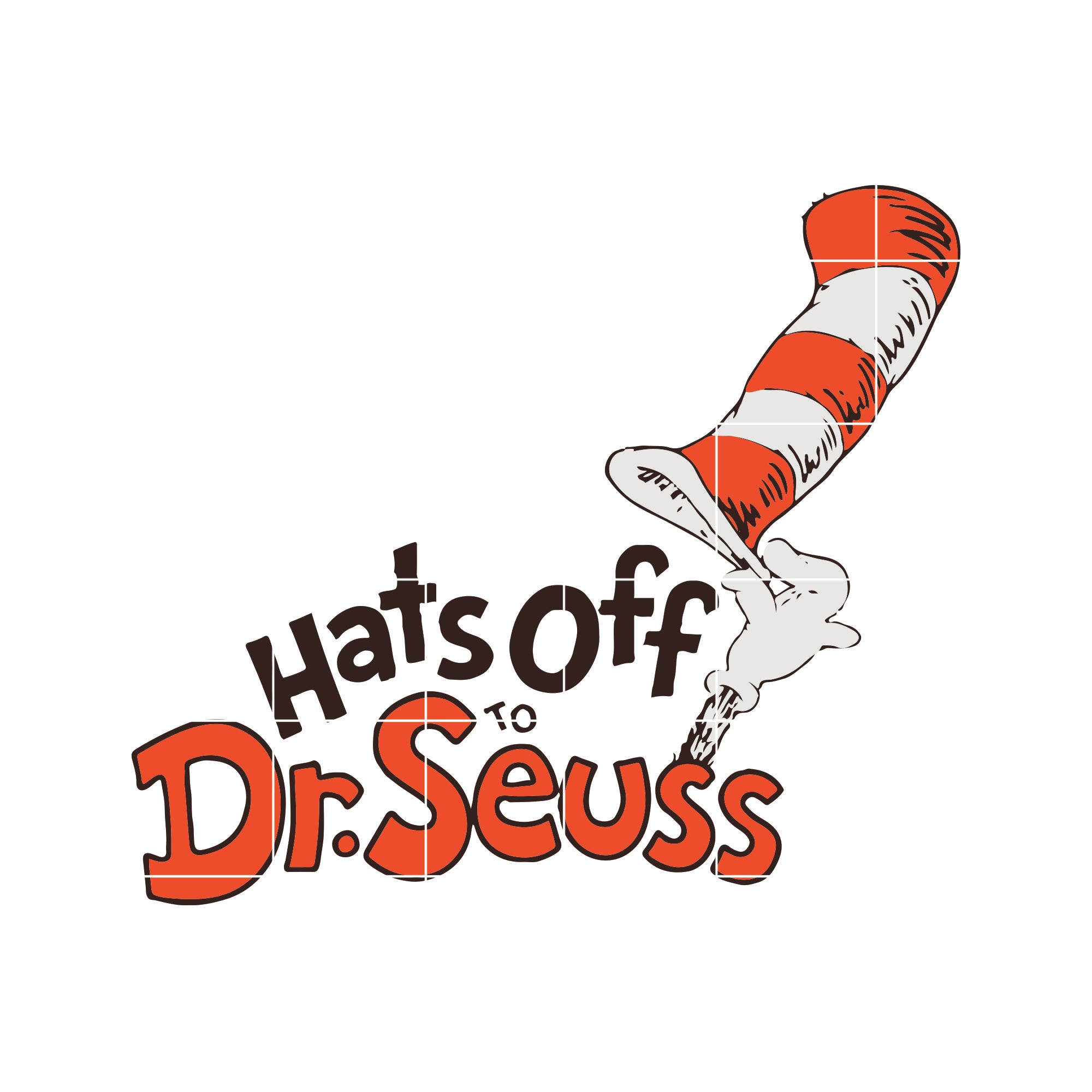 Hats Off Dr Seuss svg, Cat in the Hat svg, dr svg, png, dxf, eps digital file