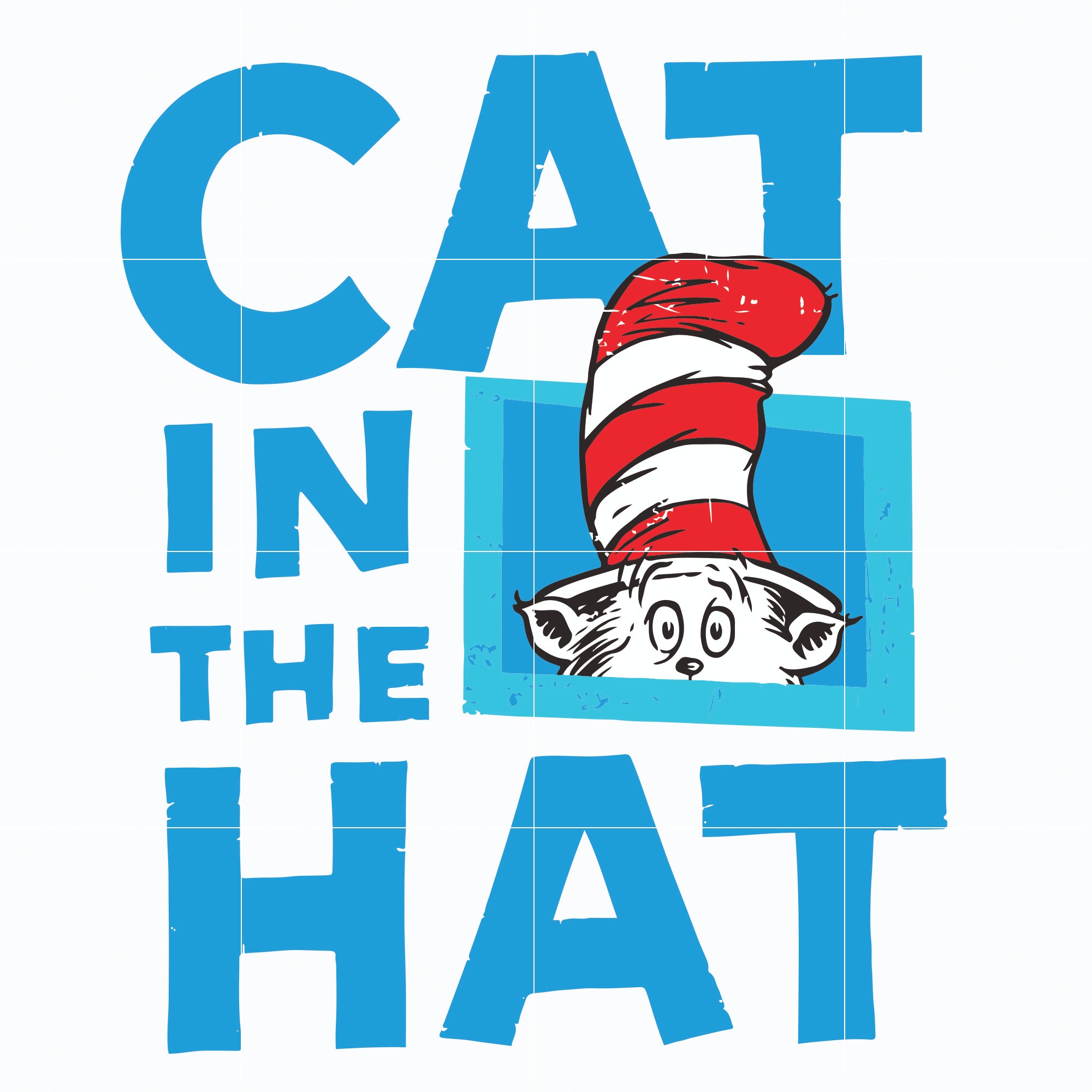 The Cat in the Hat , dr svg, png, dxf, eps file