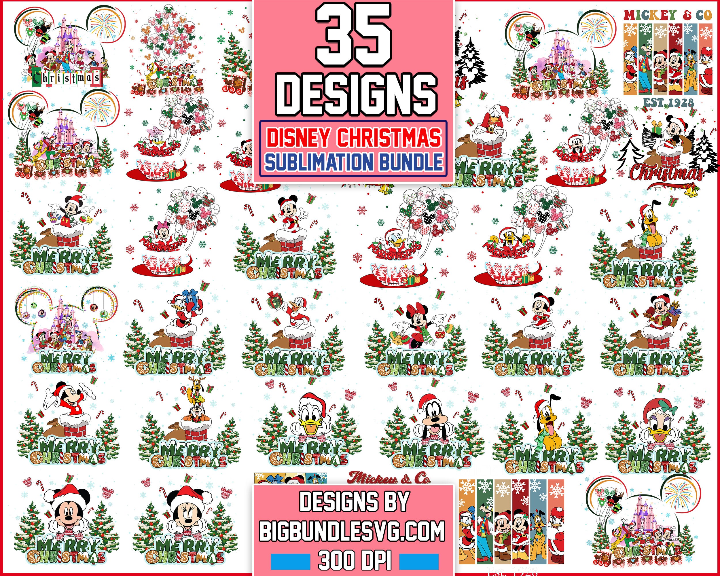 35 Disney Christmas PNG Bundle, Christmas Bundle, Cricut File, Christmas png, Disney Bundle, Cartoon Xmas Bundle, CRM08112201