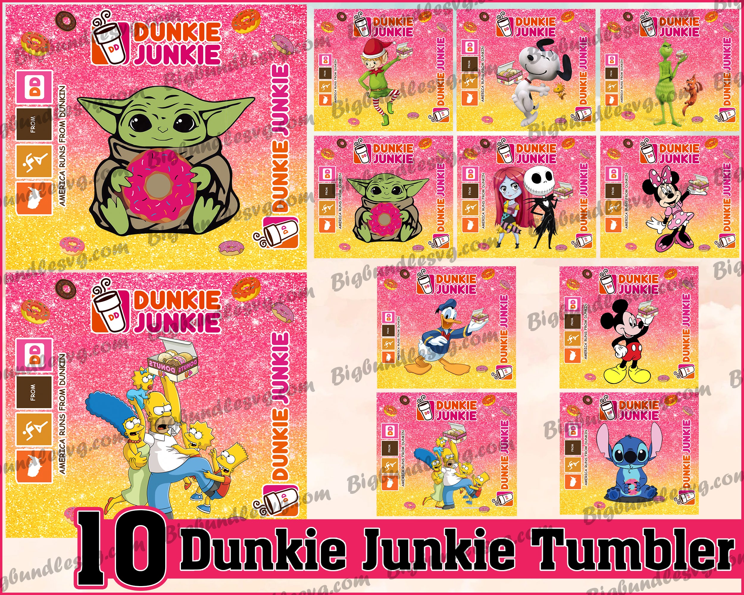 Dunkie Junkie Tumbler - Dunkie Junkie PNG - Tumbler design - Digital download