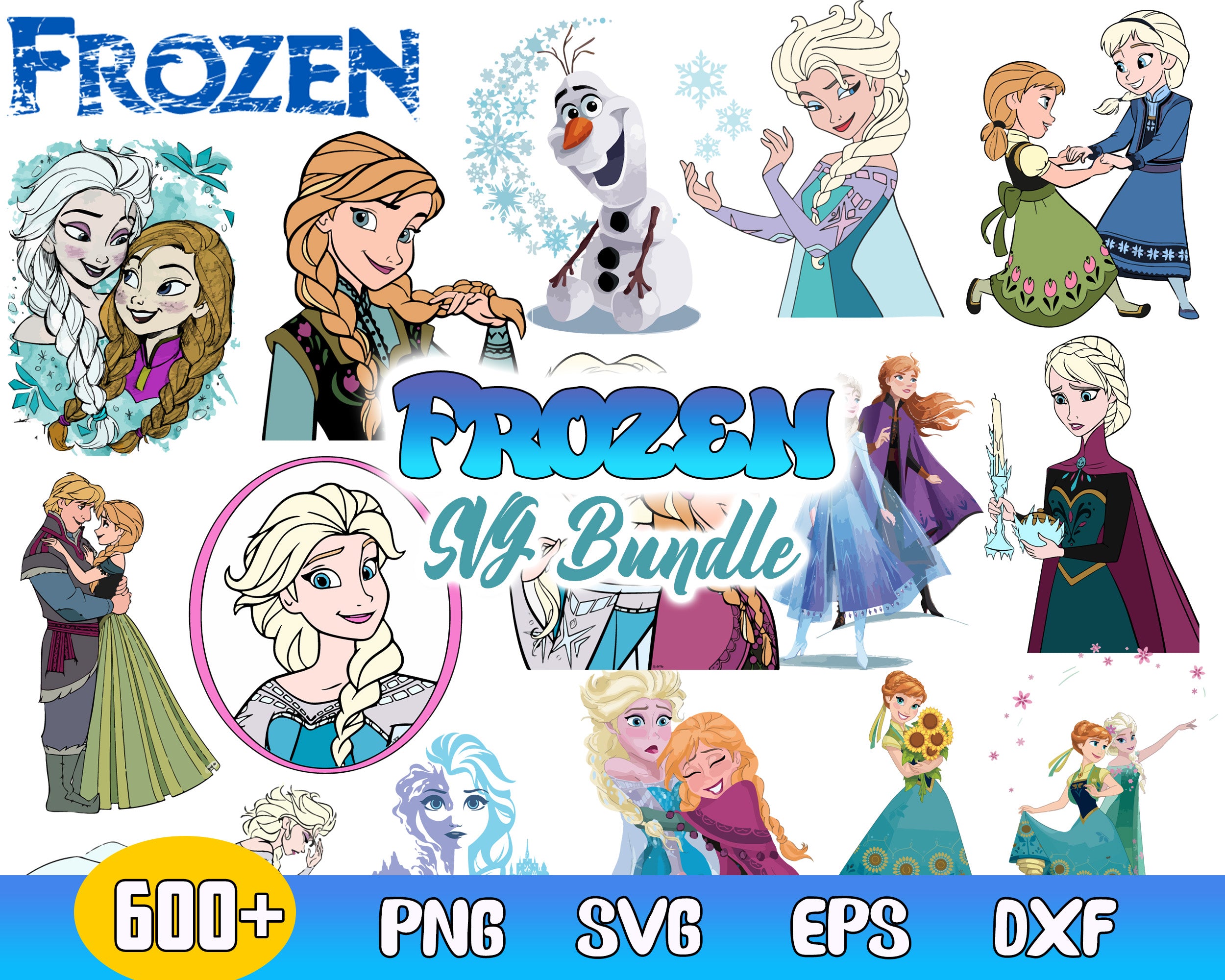 Frozen SVG Bundle - Digital download