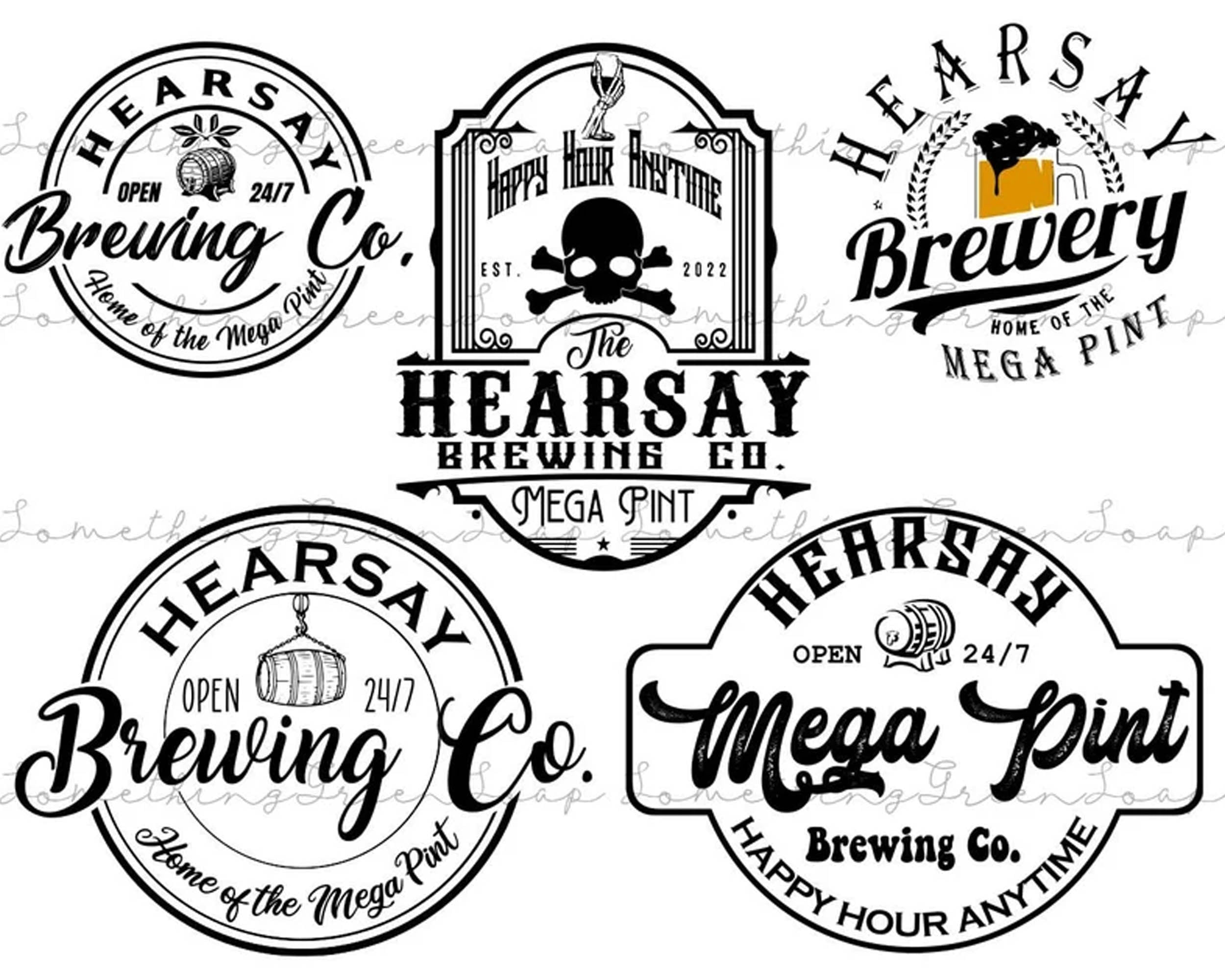 Johnny Depp SVG File, Hearsay Brewing Company Svg
