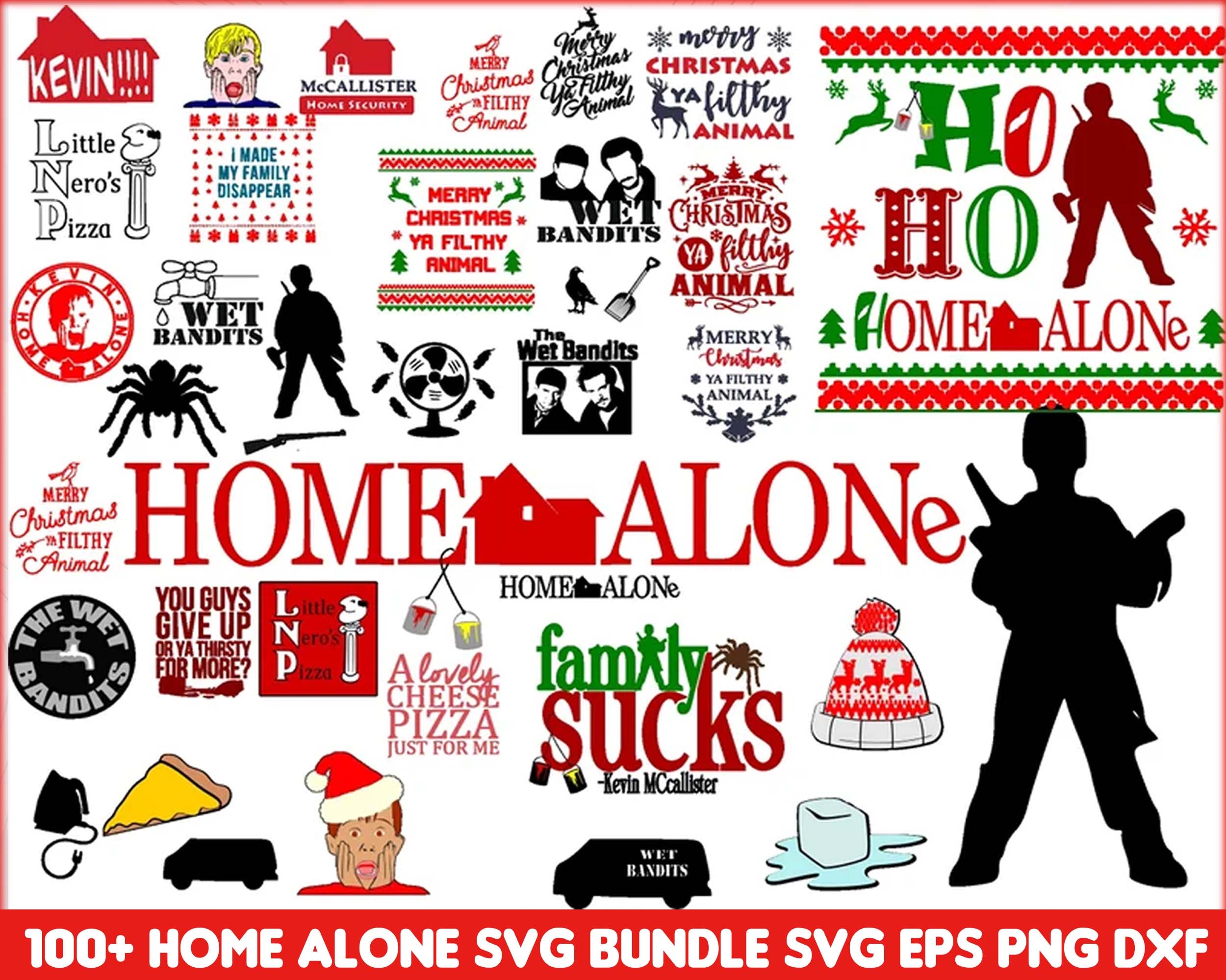 100 Home Alone bundle, Christmas characters SVG bundle, Christmas digital bundle, Designs bundle, CRM07112204
