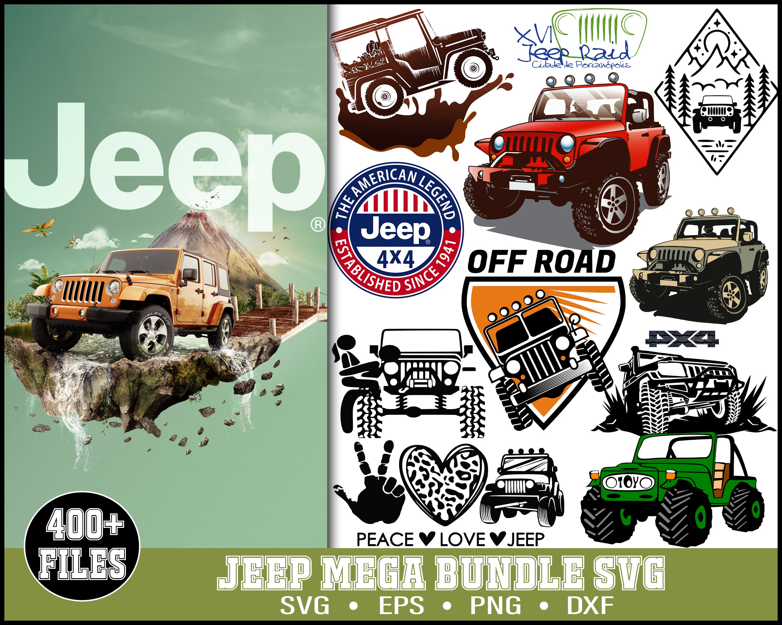 Jeep Svg Bundle - Digital download