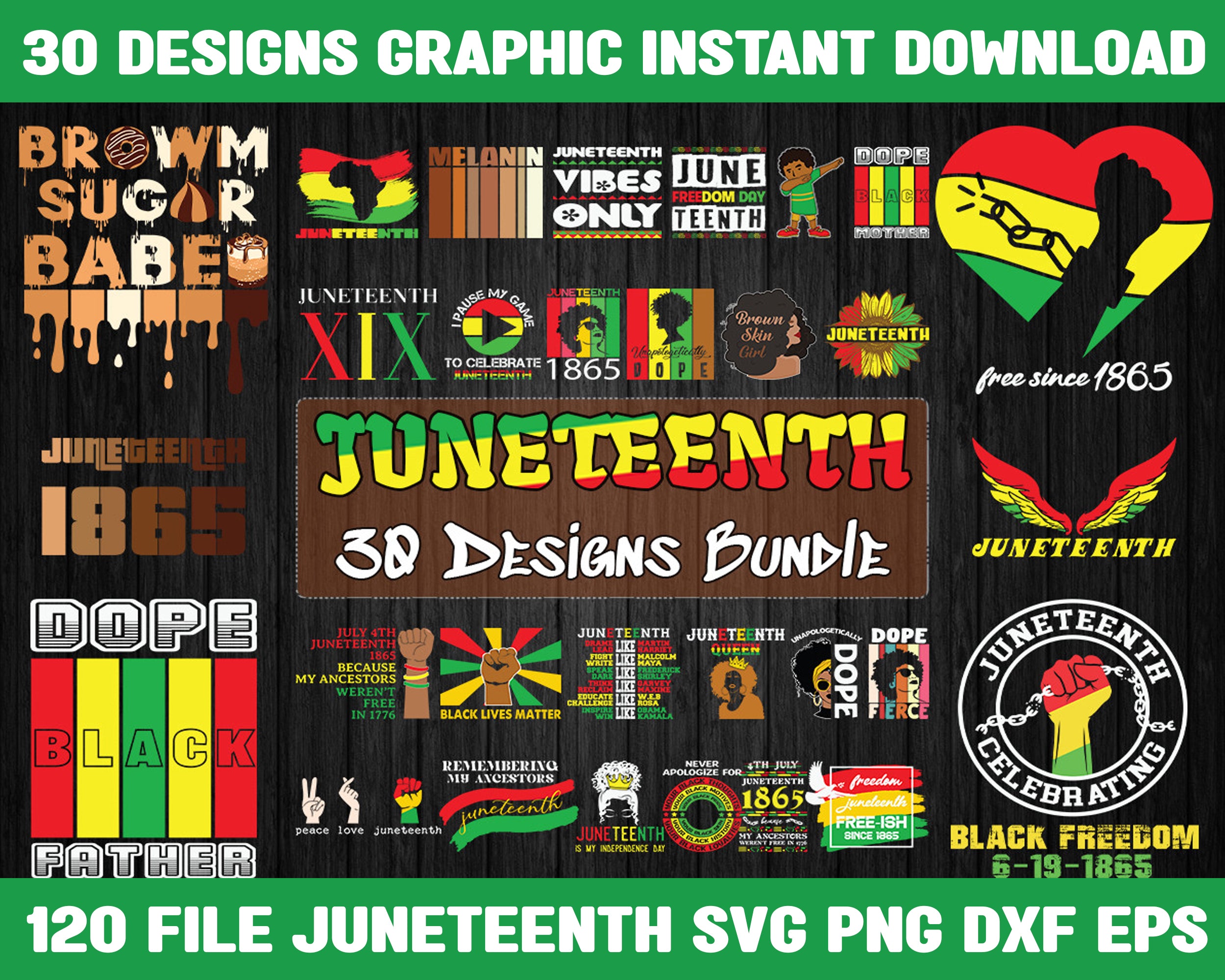 Juneteenth Svg bundle 6 - Digital download