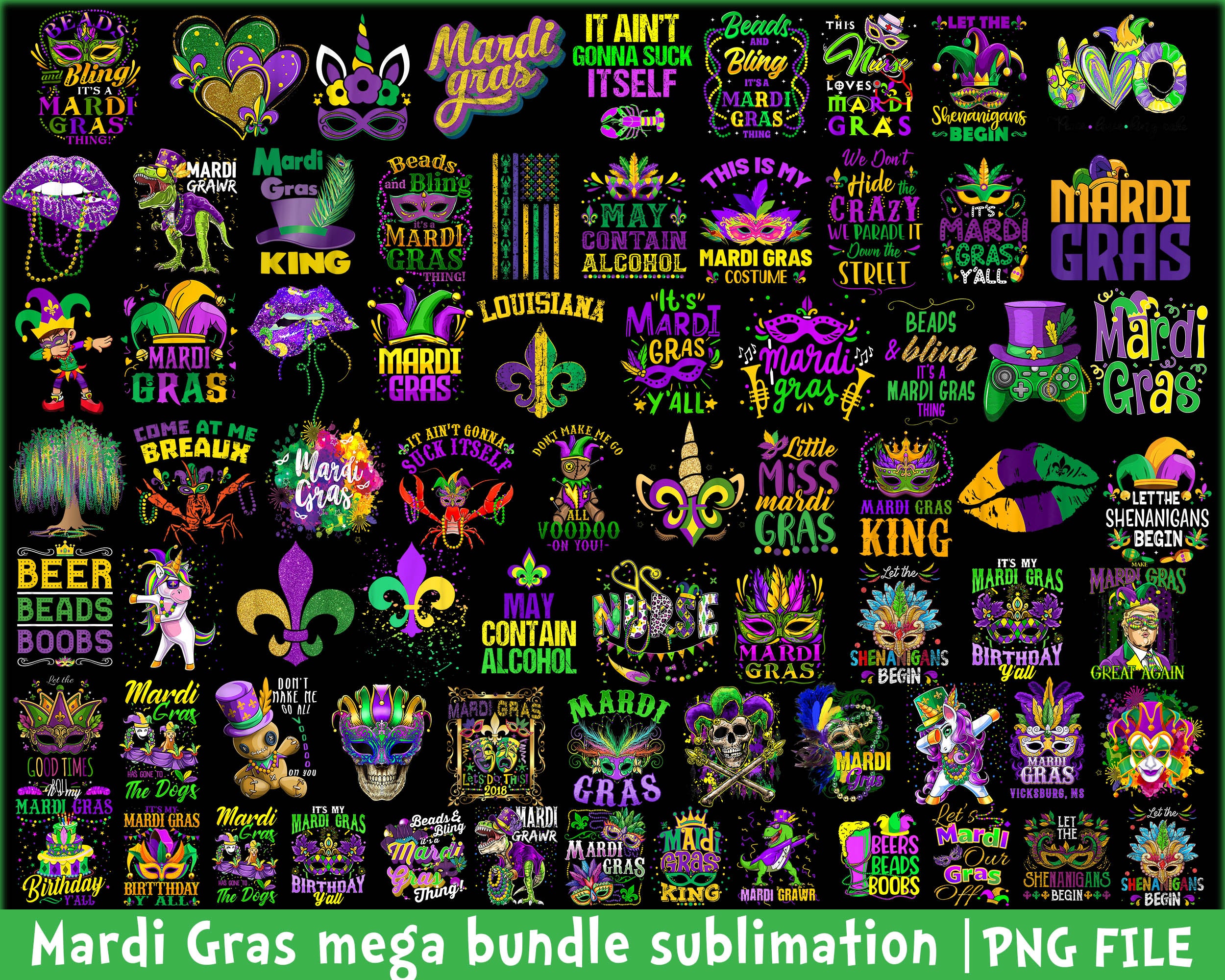 Happy Mardi Gras With Png Sublimation, Happy Mardi Gras Png, Mardi Gras Carnival Png, Digital Download