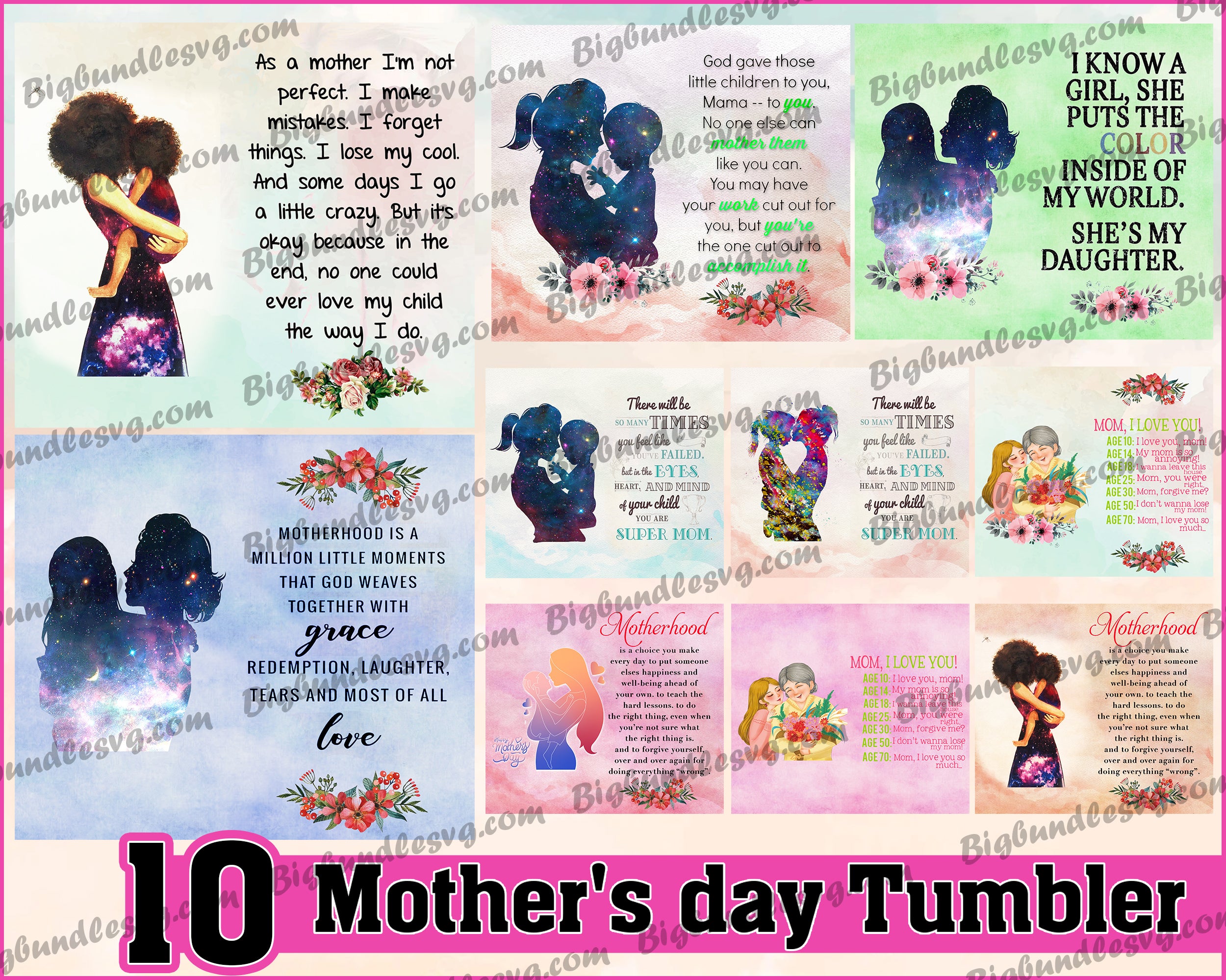 Mother's day Tumbler - Mother's day PNG - Tumbler design - Digital download