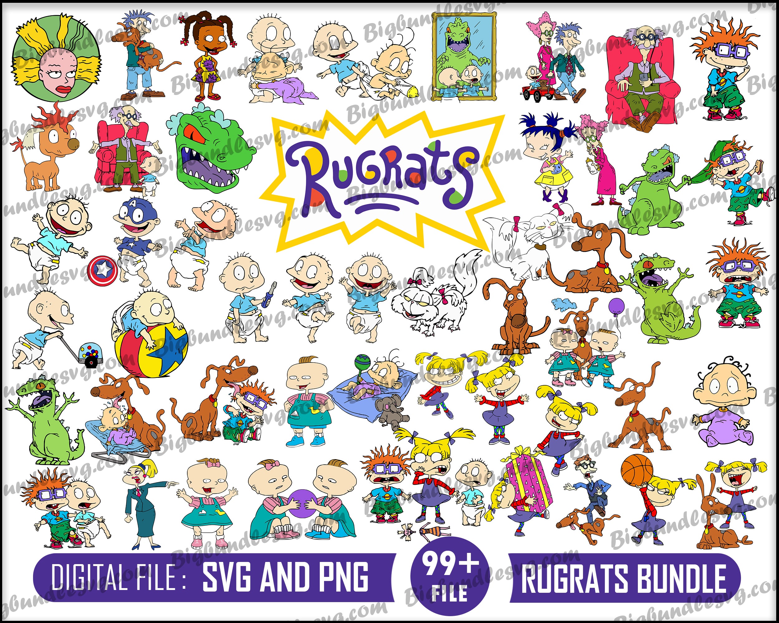 Rugrats svg bundle - Digital download