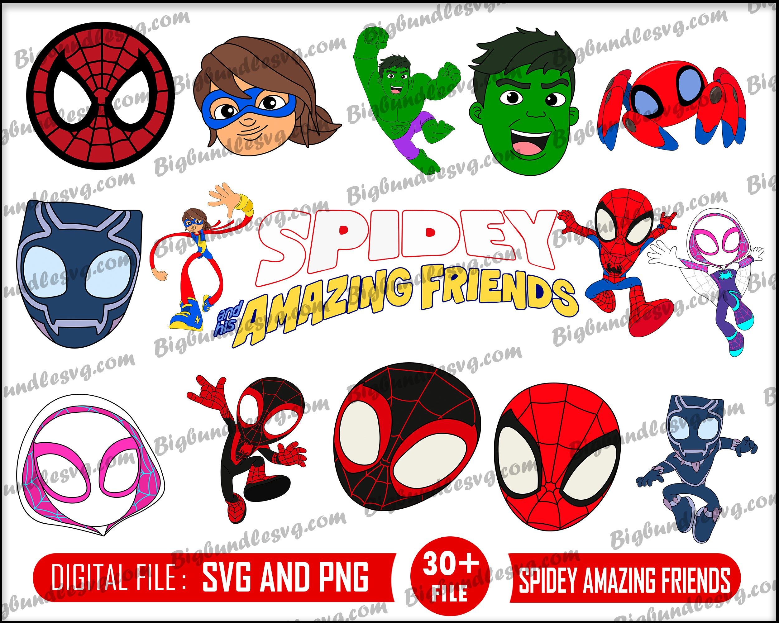 Superhero svg bundle - Digital download