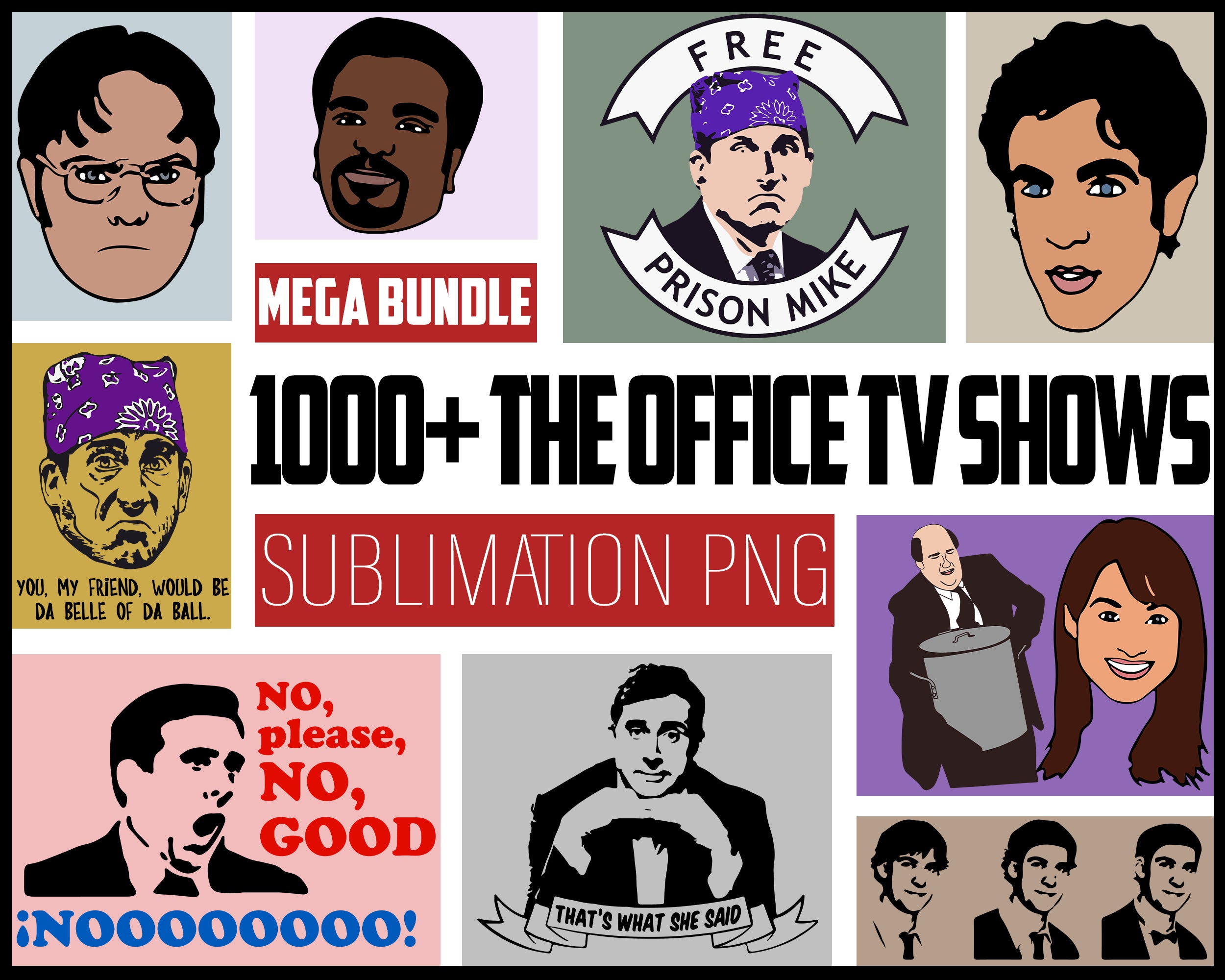 The Office TV Show SVG Bundle 1000+ file tv show svg new bundle