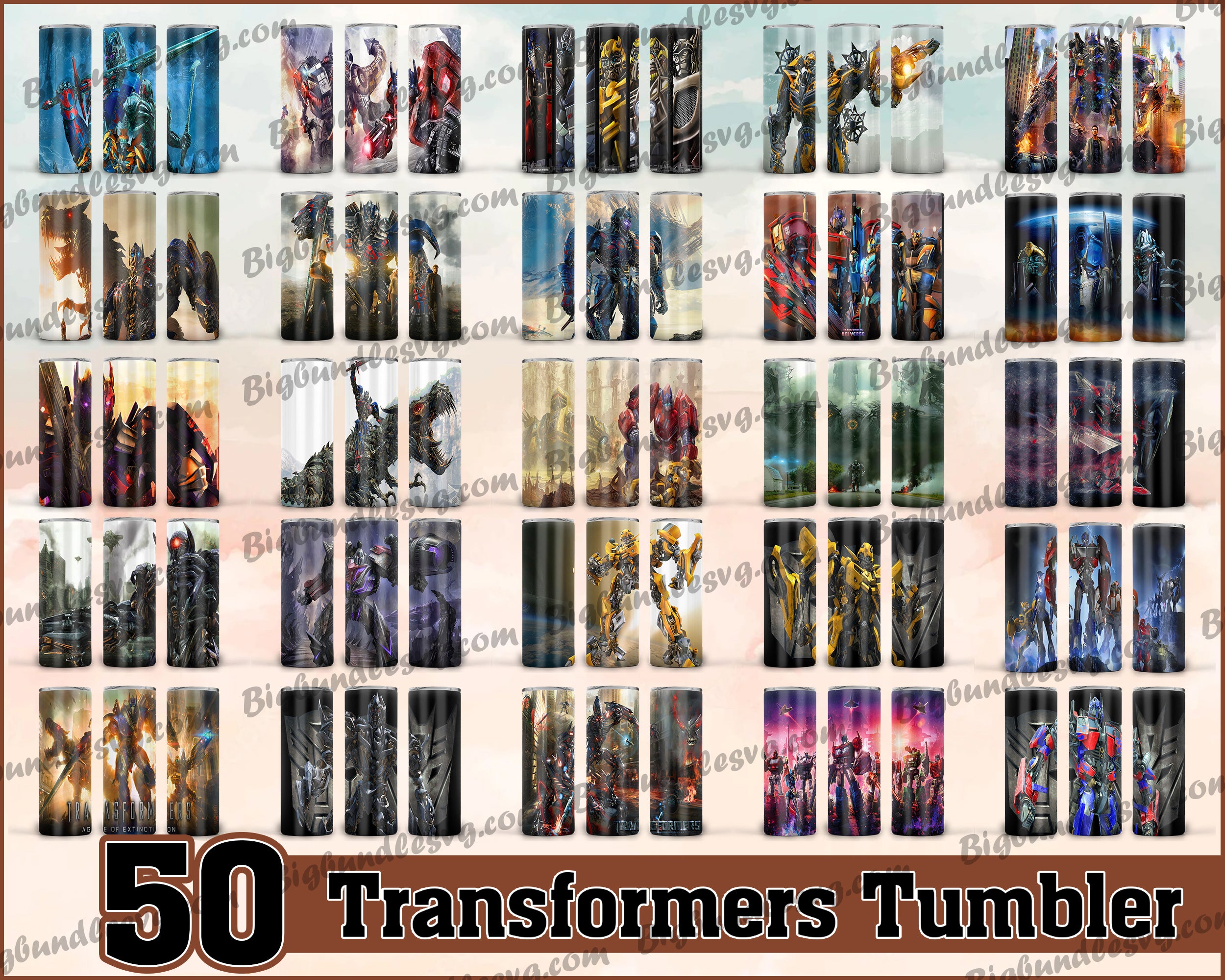 Transformers Tumbler - Transformers PNG - Tumbler design - Digital download