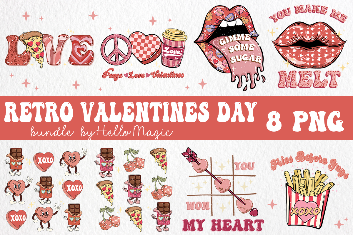 8 Valentine's day PNG, Valentines Day bundle, Valentine sublimation Design Digital Download VLT15122204