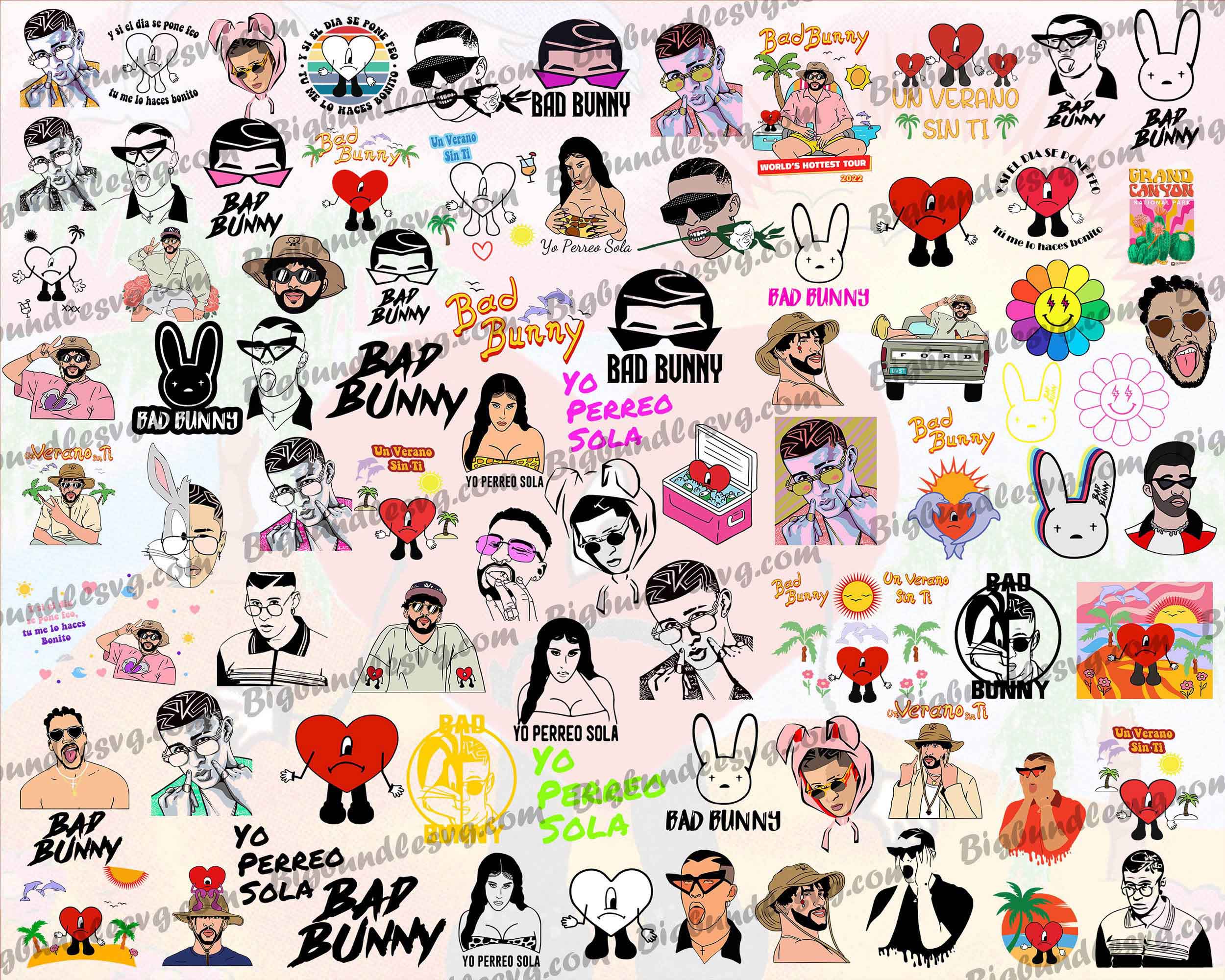 2000+ Bad Bunny, Bad Bunny digital designs, Bad Bunny svg, png, eps, dxf, Digital download.