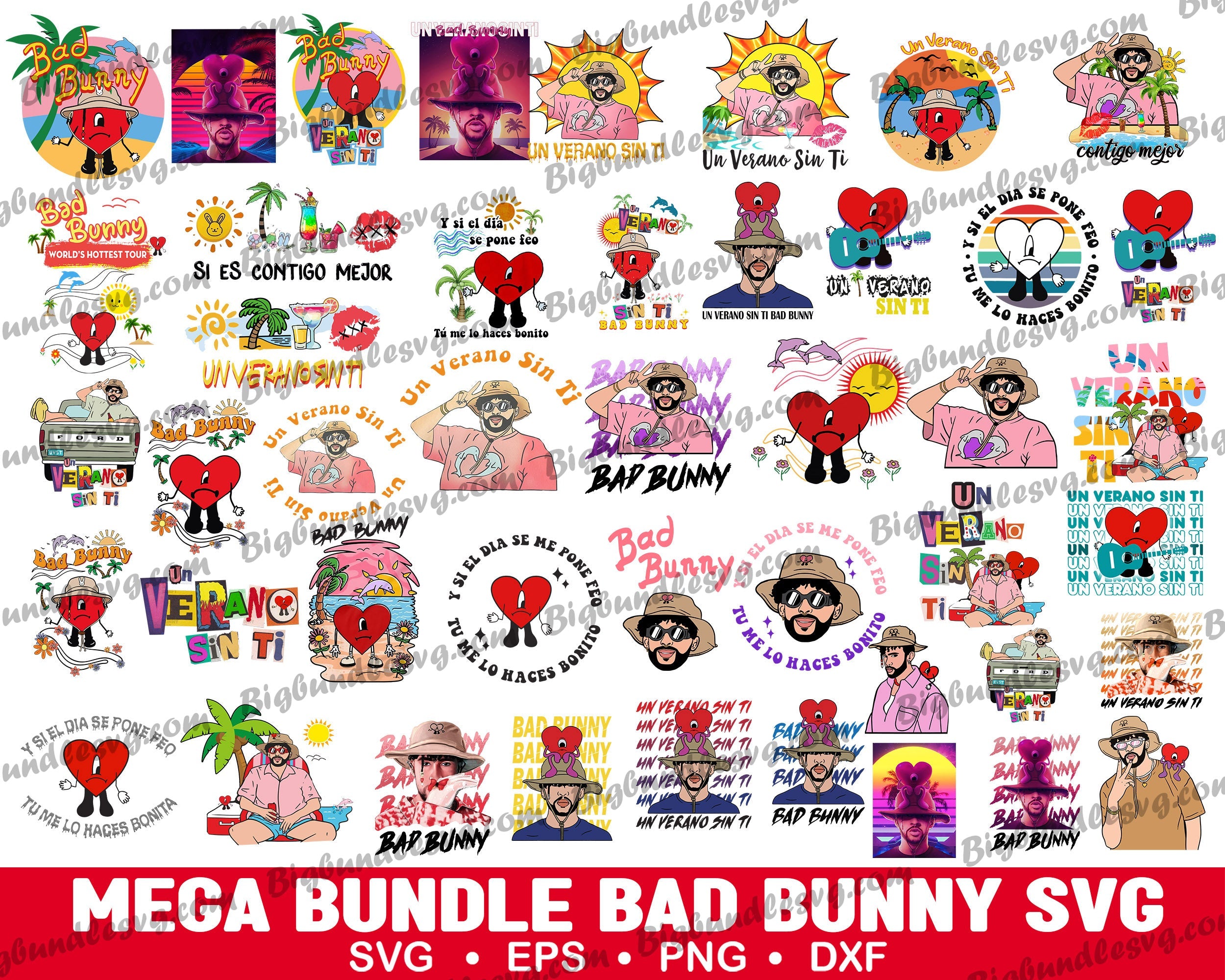 980+ Bad Bunny SVG, Bundle bad bunny layered svg