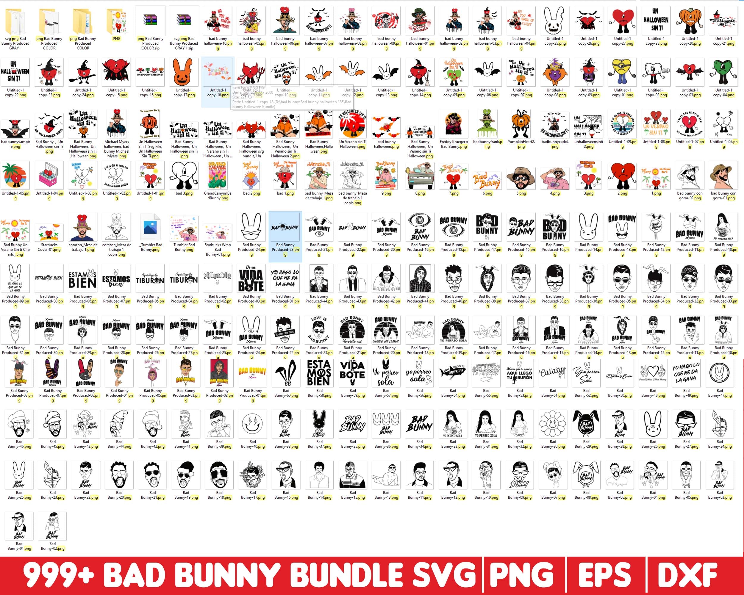1000+ Bad Bunny, Bad Bunny SVG, Bad Bunny svg, png, eps, dxf, Digital download.