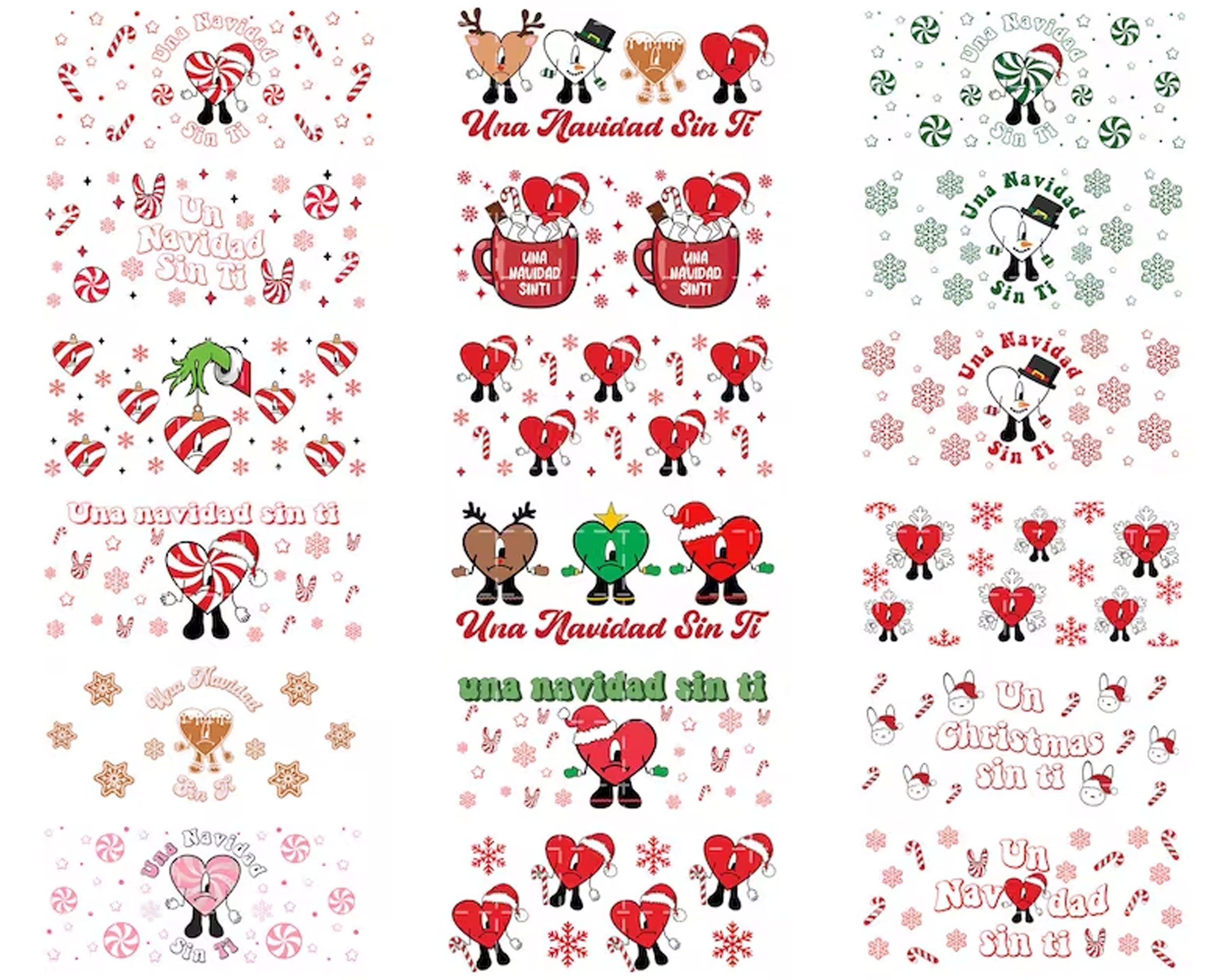 45+ Christmas Bad Bunny Glass Can Wrap Png, Coffee Bad Bunny 16oz Png, Merry Christmas Tumbler Png, Baby Benito Png, Wrap Digital Download CRM10112201