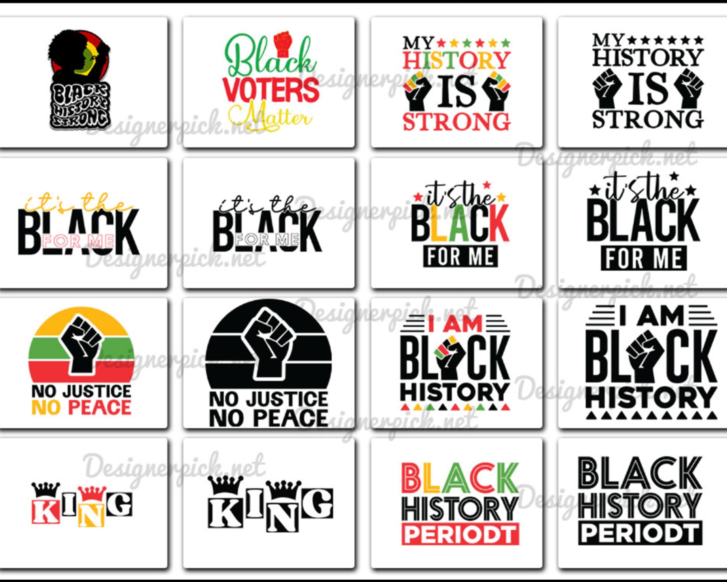 55 Black History Month Svg, Black Leaders Svg, BLM Svg, African American, Melanin Svg, Black Queen Svg