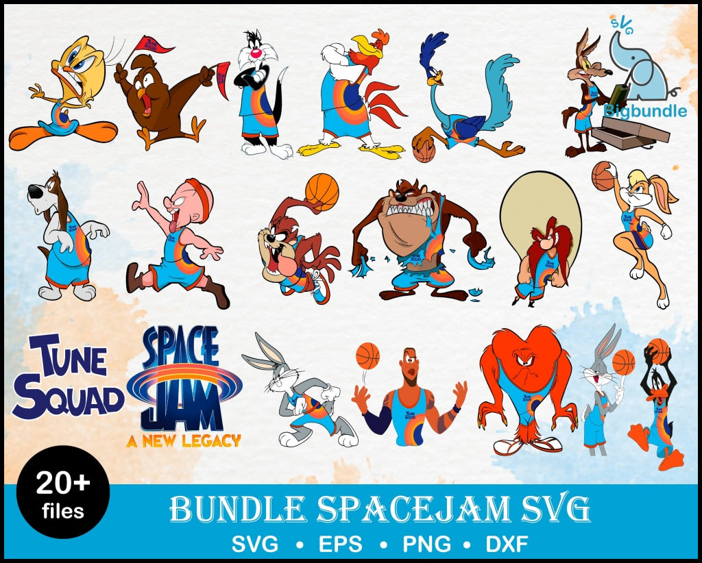 Bundle Space Jam 2 Svg, Tune Squad Svg, Looney Tunes Space Jam Toon Squad Svg, Movie Space Jam 2 Svg, Bugs Bunny Svg, Space Jam 2 Svg