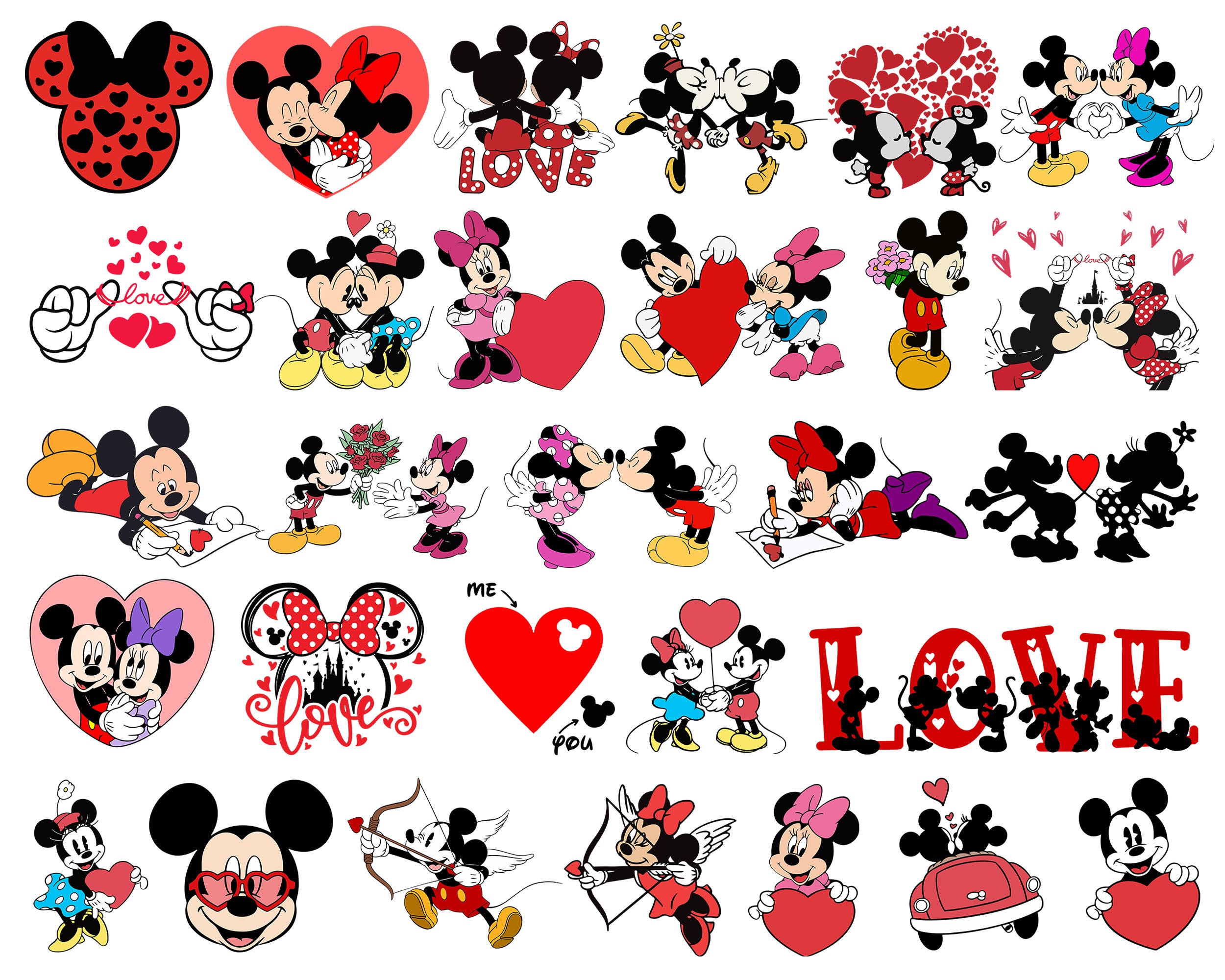 Updated 50+ Valentine Cartoon  Bundle, Valentine Stitch Svg, Valentine Movie Png, Valentine SVG Cut File, Digital Download