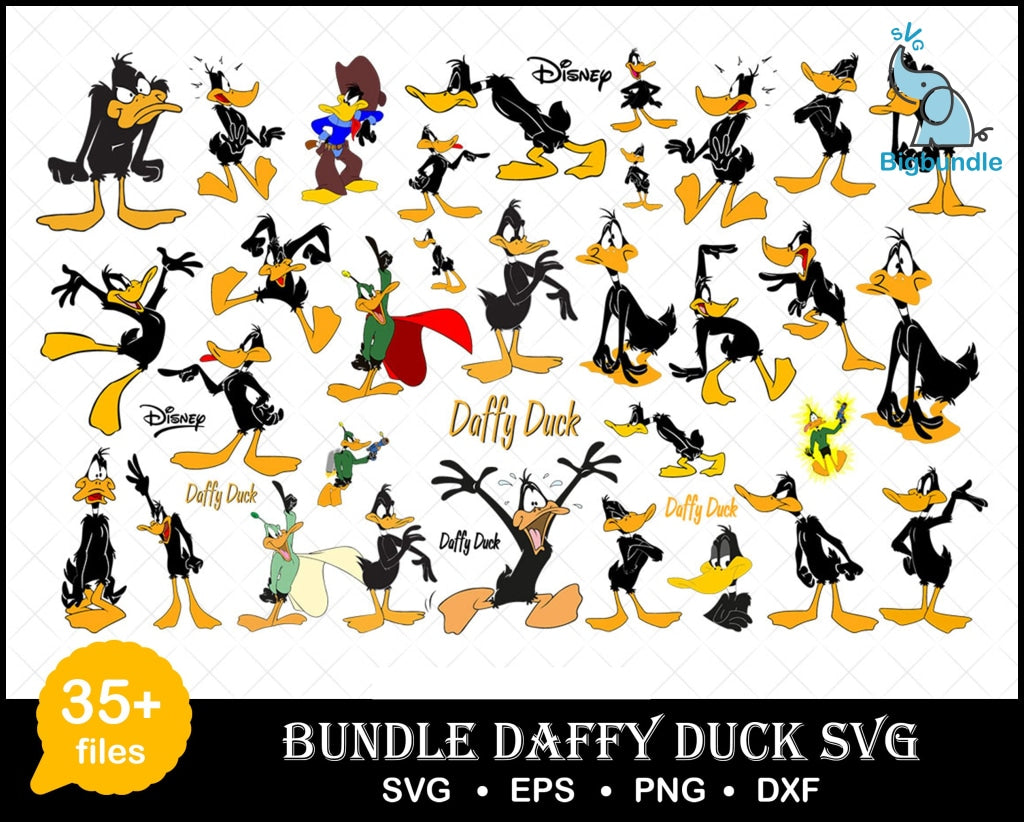 Daffy Duck Svg Looney Tunes Duck Bundle Svg