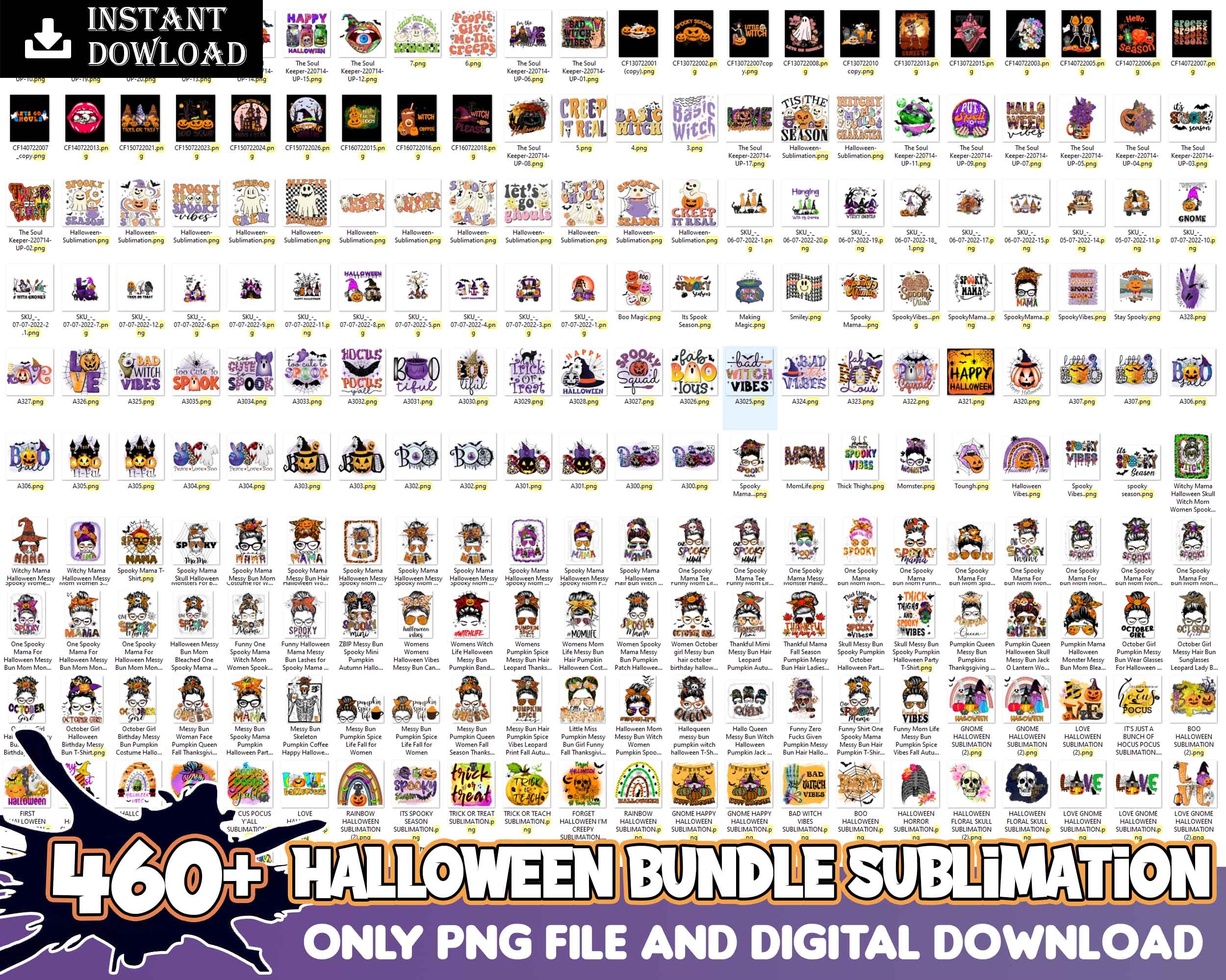 460 Halloween png files for cricut, Halloween designs, Halloween PNG, Digital file