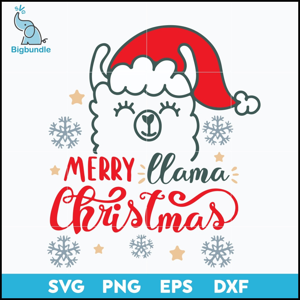 Merry llama christmas svg, Christmas svg, png, dxf, eps digital file