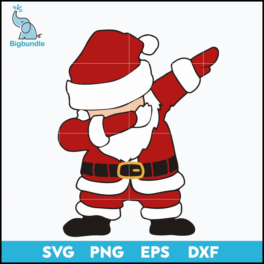 Santa dabbing svg, Christmas svg, png, dxf, eps digital file