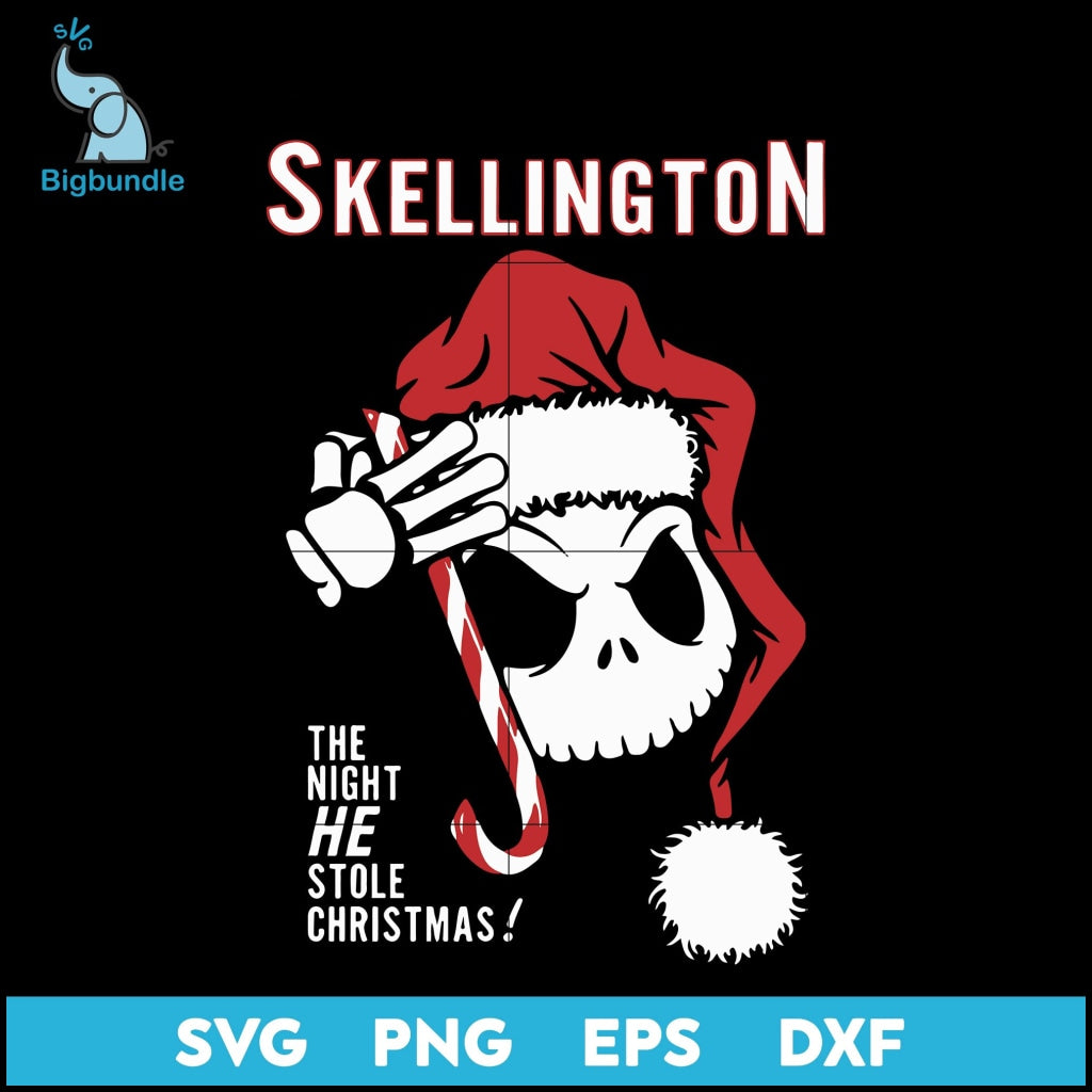 Skellington the night he stole christmas svg, Christmas svg, png, dxf, eps digital file