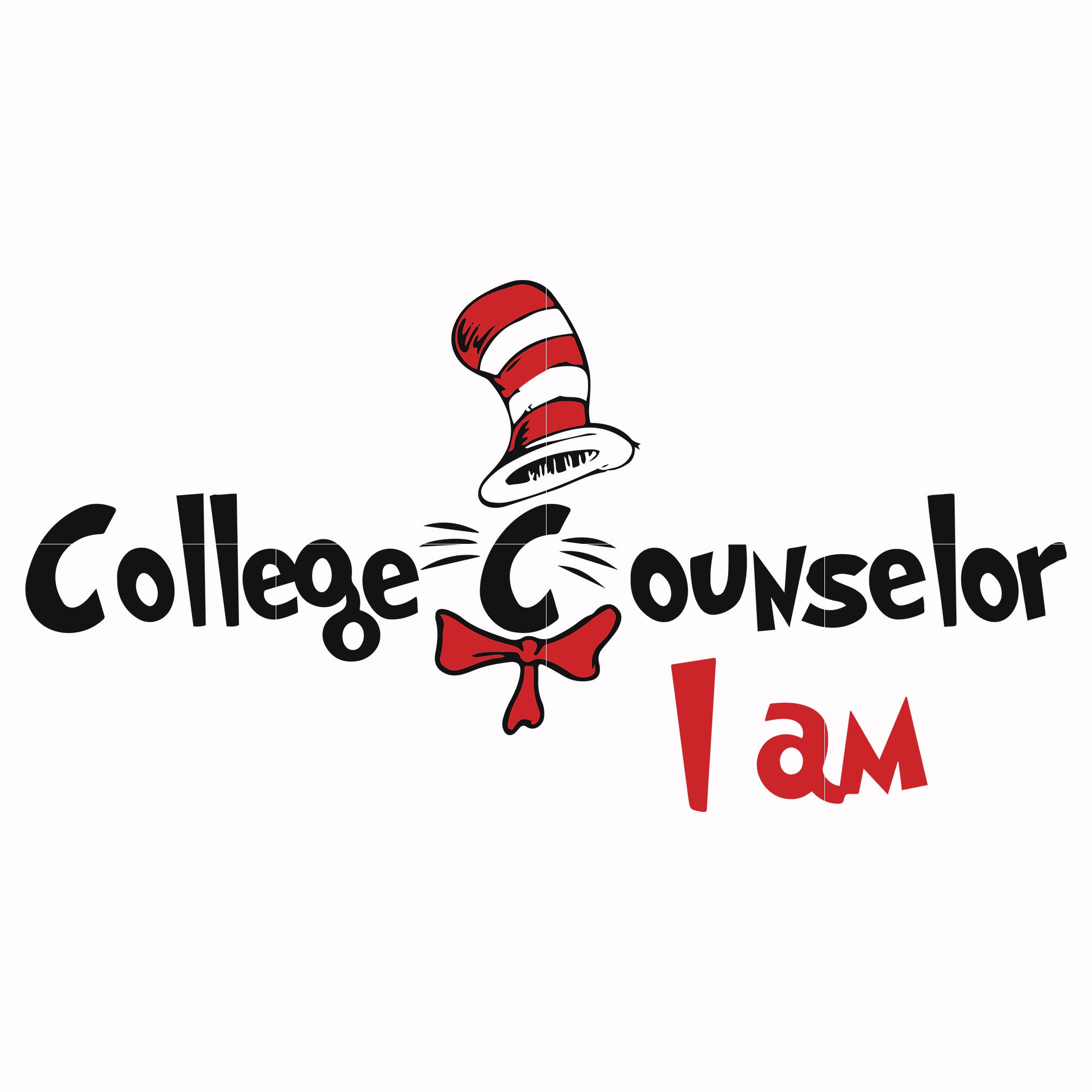 College Counselor I am svg, png, dxf, eps file