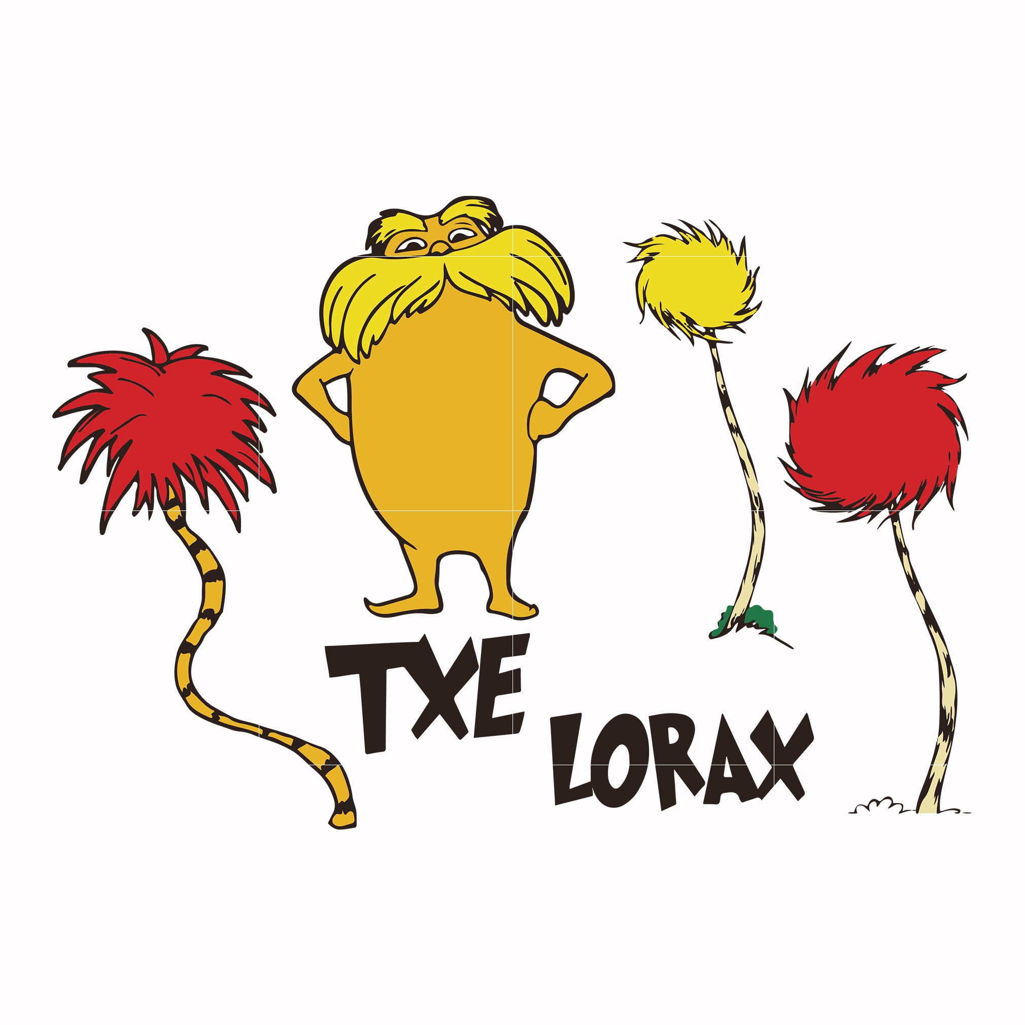 TXE Lorax svg, png, dxf, eps file