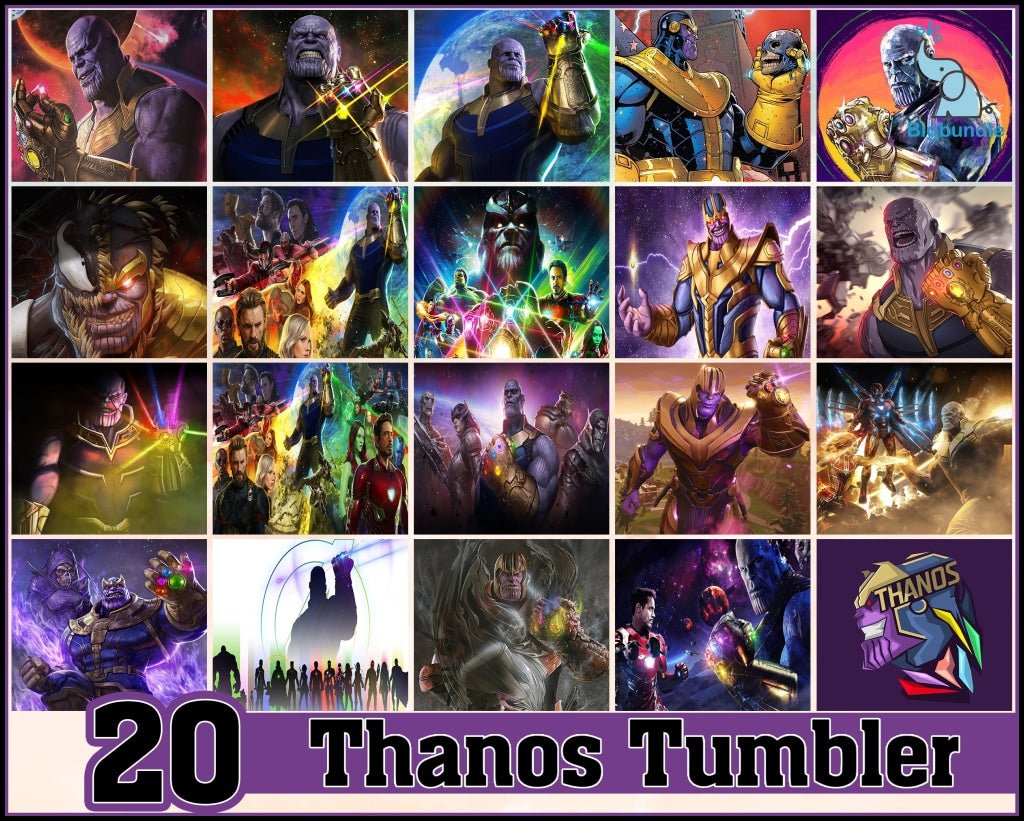 Thanos Tumbler - Thanos PNG - Tumbler design - Digital download
