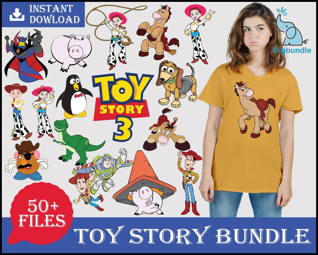 Toy Story Bundle Svg Clipart Png Buzz Cricut File 4 Silhouette Forky Svg