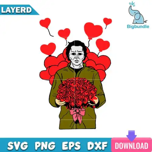 Michael Myers Horror Movie Valentine Svg, Halloween Svg, SG22062343