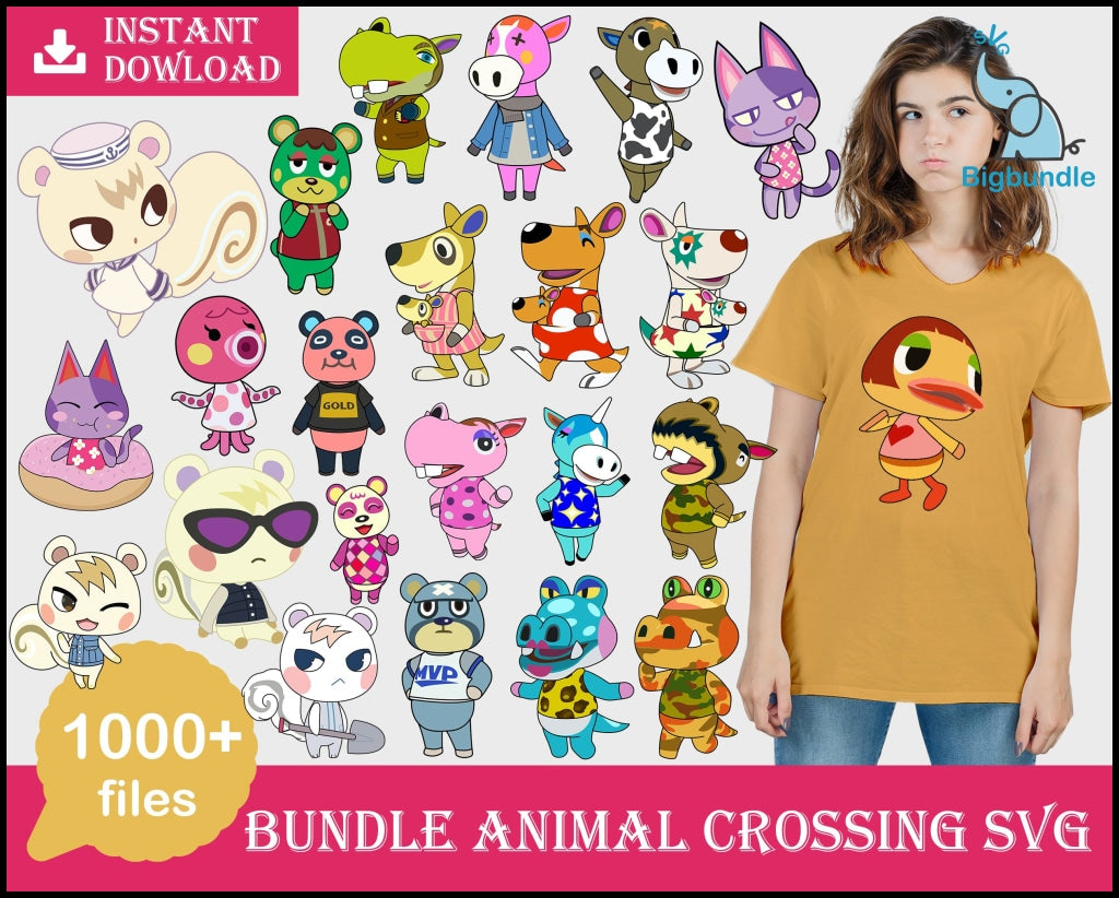 1000+ Animal crossing SVG vectors, Bundle animal crossing svg