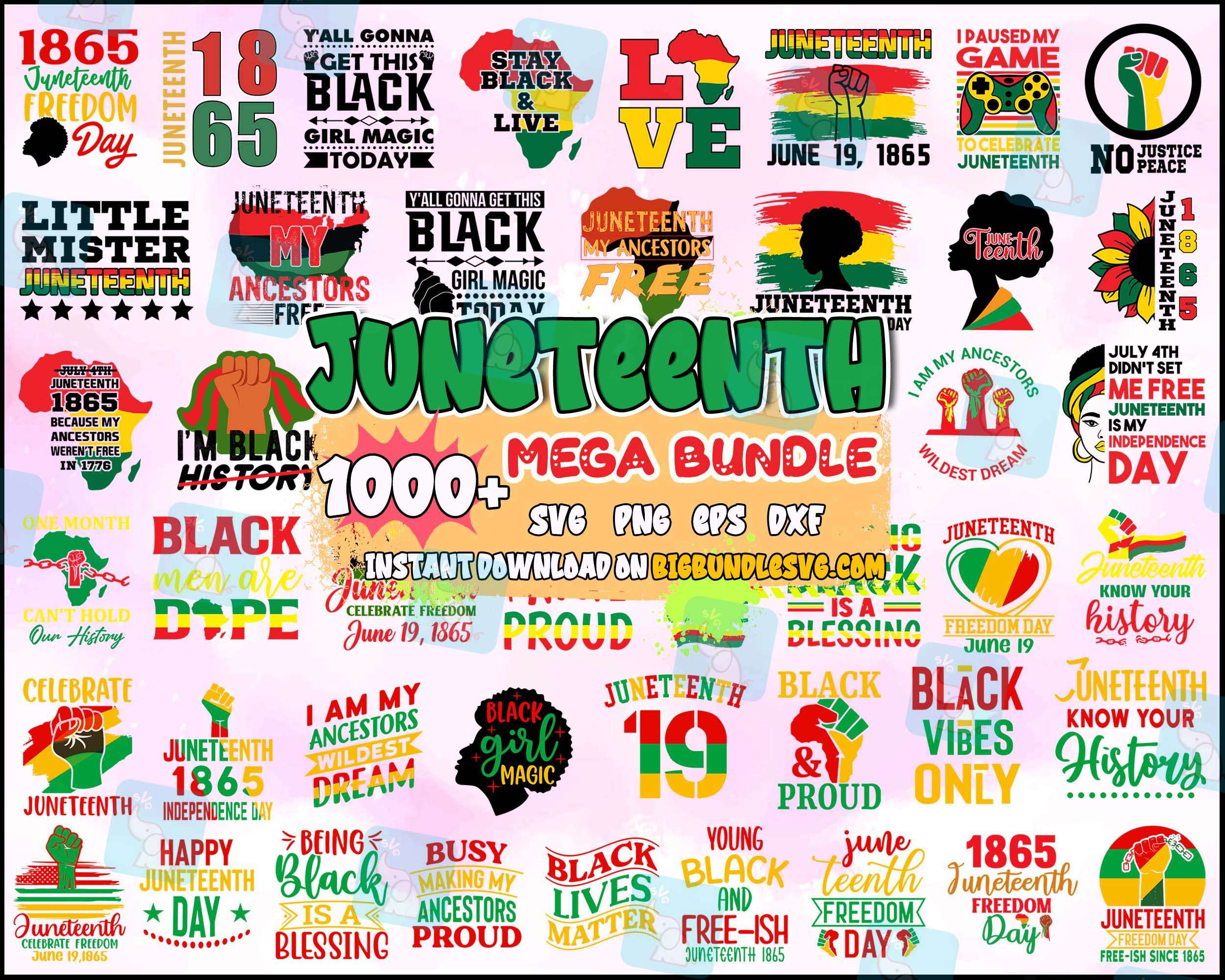 Bundle 1000+ Juneteenth png bundle - Digital download