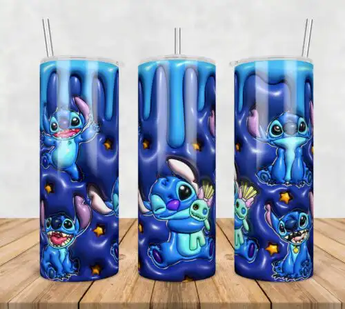 105.jpg Disney Stitch Inflated 3D Tumbler Wrap Png, SG100723105
