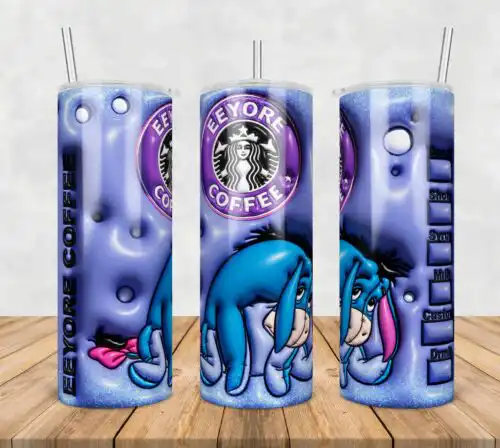 110.jpg Eeyore Inflated 3D Tumbler Wrap Png, SG100723110