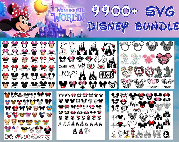 99k+ Disney designs, Fun Disney bundle, Disney svg bundle, Big bundle SVG and for cricut files, Clipart Svg