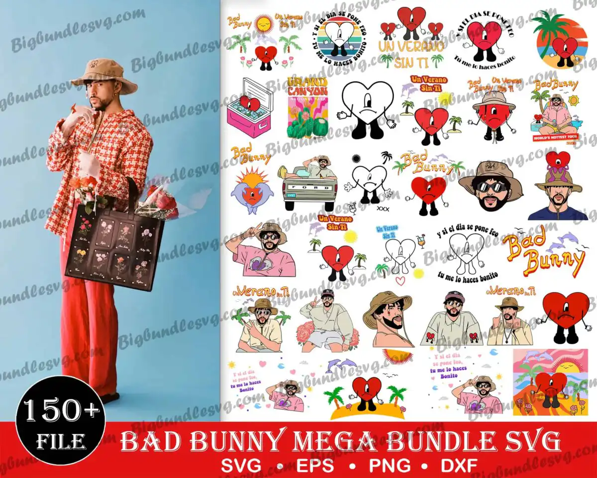 Bad Bunny SVG,Bundle bad bunny svg, digital download